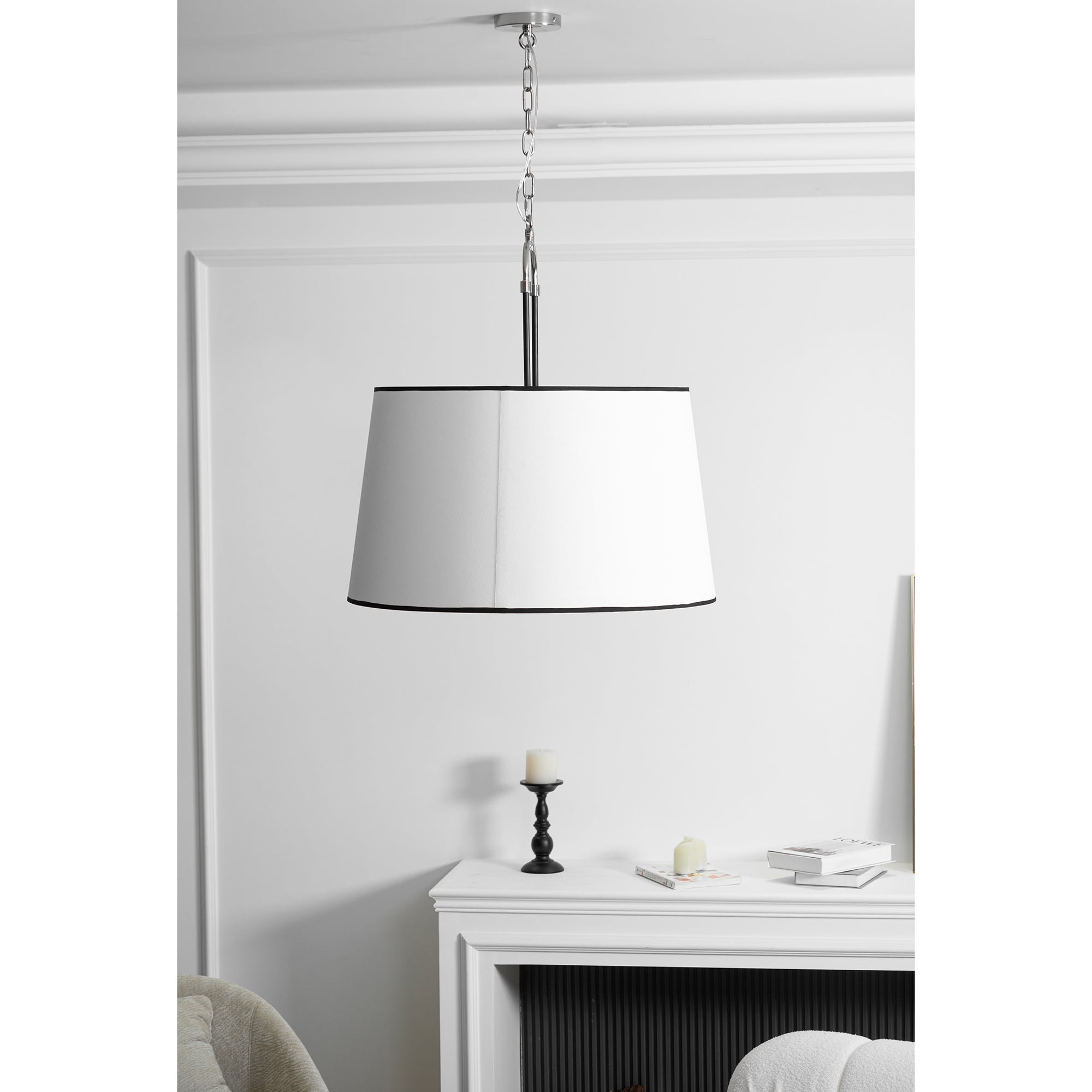 Aurzorora Vintage Industrial Brass Fabric Pendant Lamp - Letslighting