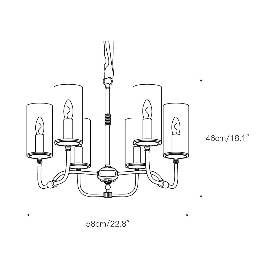 Araeos Postmodern Luxury Brass Glass Chandelier - Letslighting
