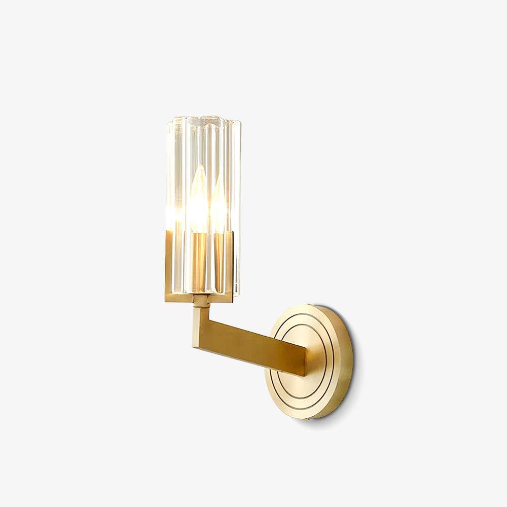Aqua Premium Elegance Brass Glass Wall Lamp - Letslighting
