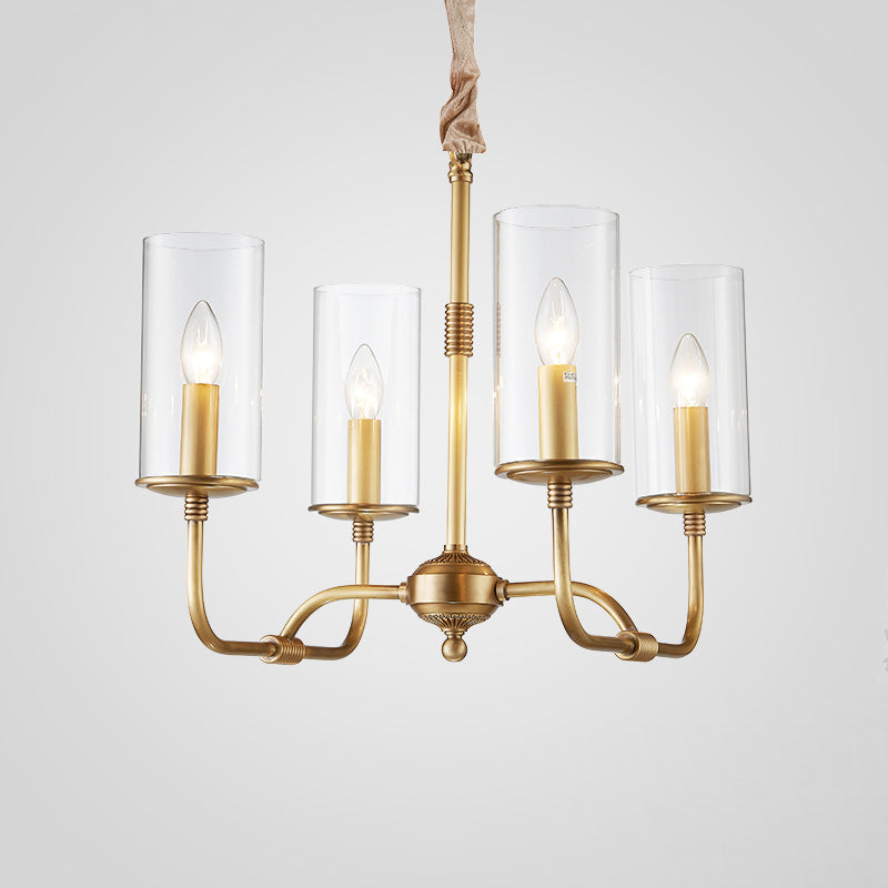 Araeos Postmodern Luxury Brass Glass Chandelier - Letslighting