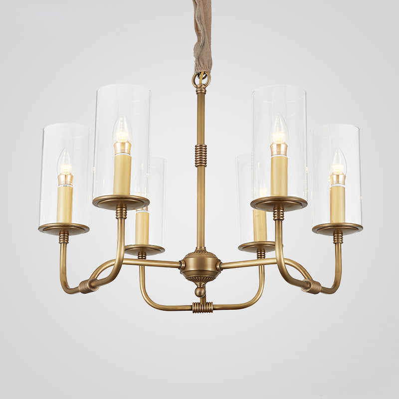 Araeos Postmodern Luxury Brass Glass Chandelier - Letslighting