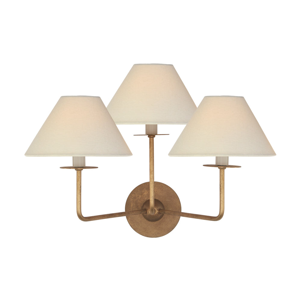 Kelley Wall Lamp Triple Fabric Shades - Letslighting