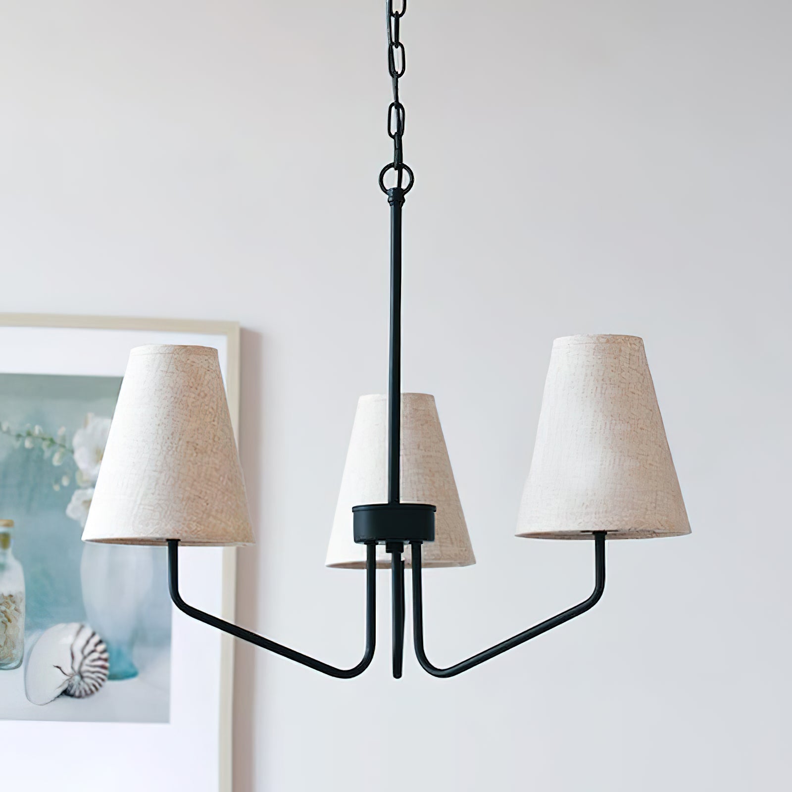 Aurdoreth Vintage Industrial Brass Fabric Chandelier - Letslighting