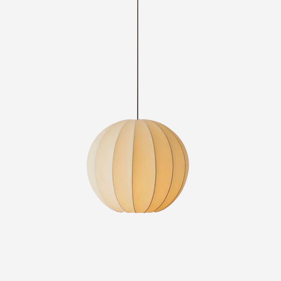 Pendant Light Silk Ribbed Globe Modern Minimalist Ambient Dining - Letslighting