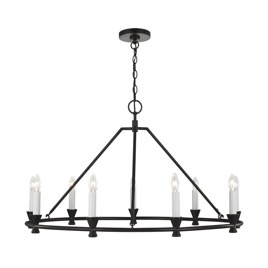 Ovyneth Vintage Industrial Brass Chandelier - Letslighting