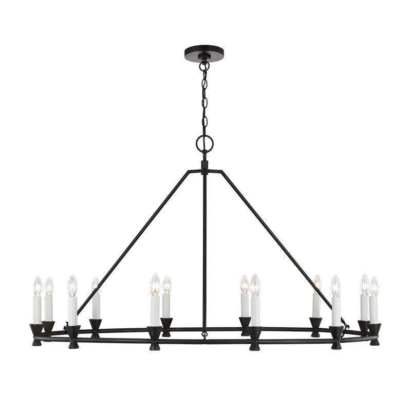 Ovyneth Vintage Industrial Brass Chandelier - Letslighting