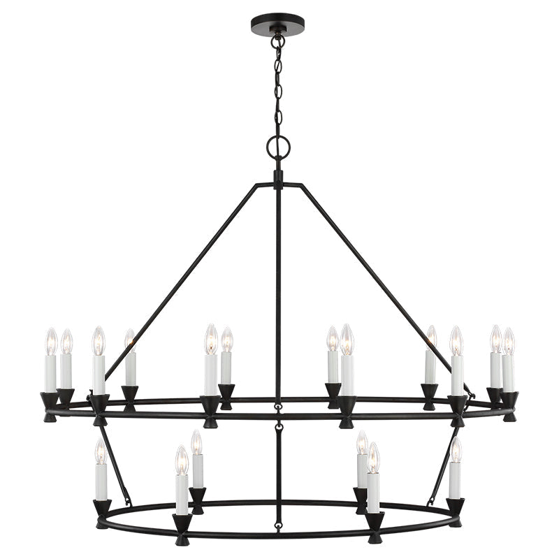 Ovyneth Vintage Industrial Brass Chandelier - Letslighting