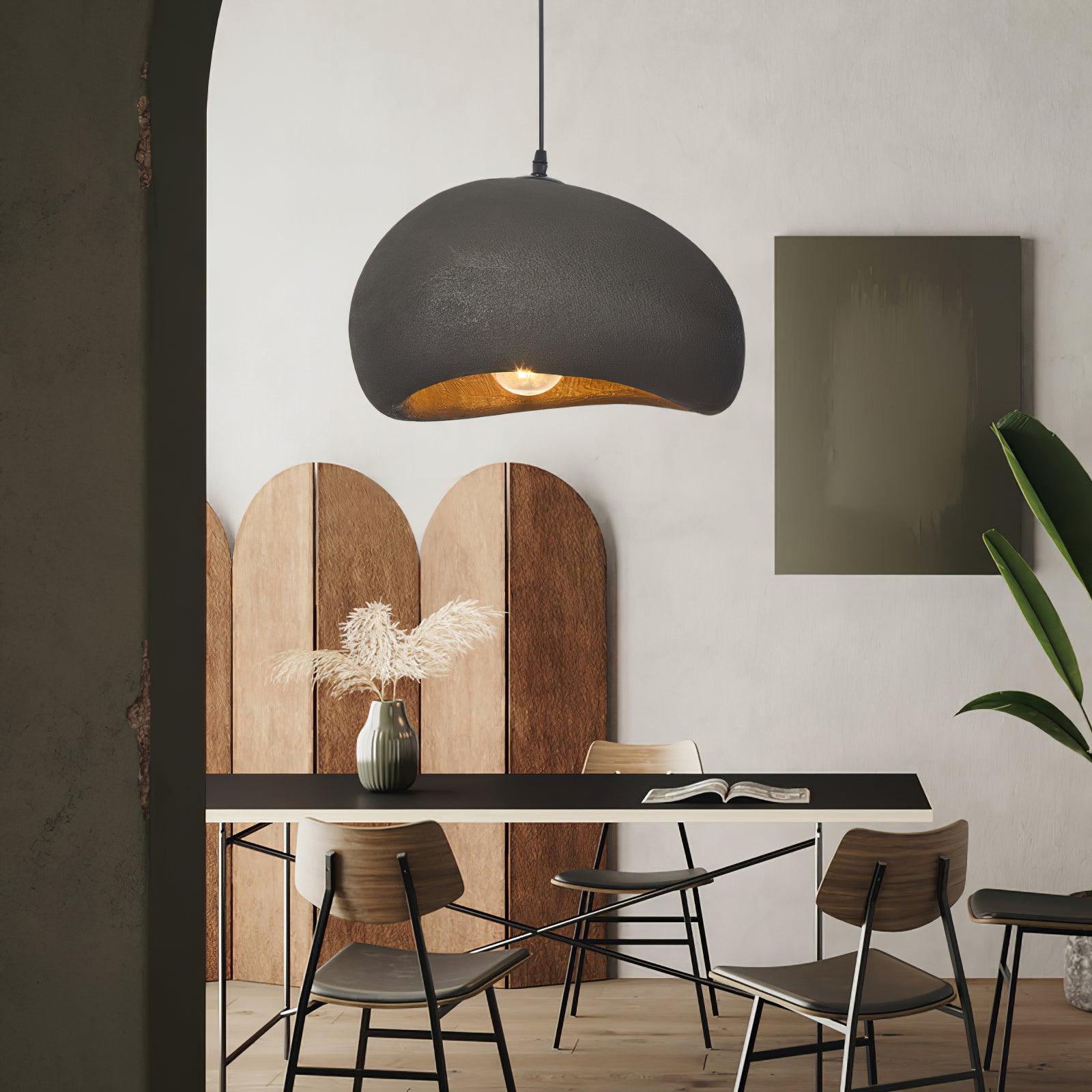 Regina Pendant Lamp Bean Organic Textured - Letslighting