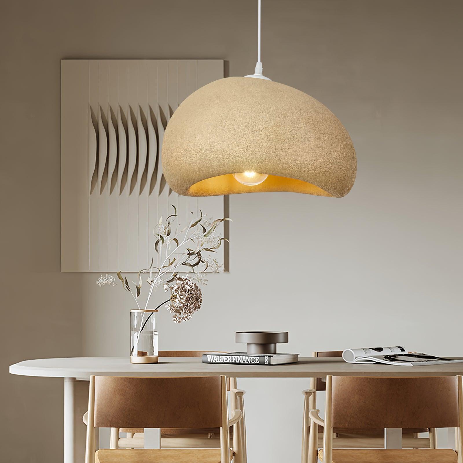 Regina Pendant Lamp Bean Organic Textured - Letslighting