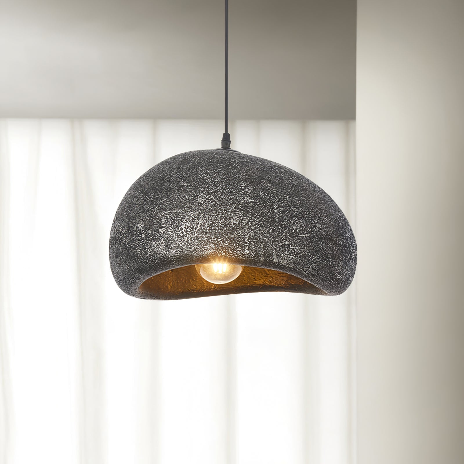 Regina Pendant Lamp Bean Organic Textured - Letslighting