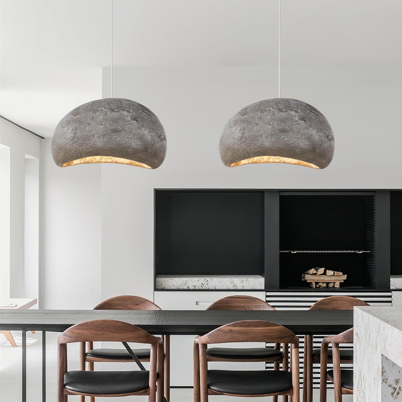 Regina Pendant Lamp Bean Organic Textured - Letslighting