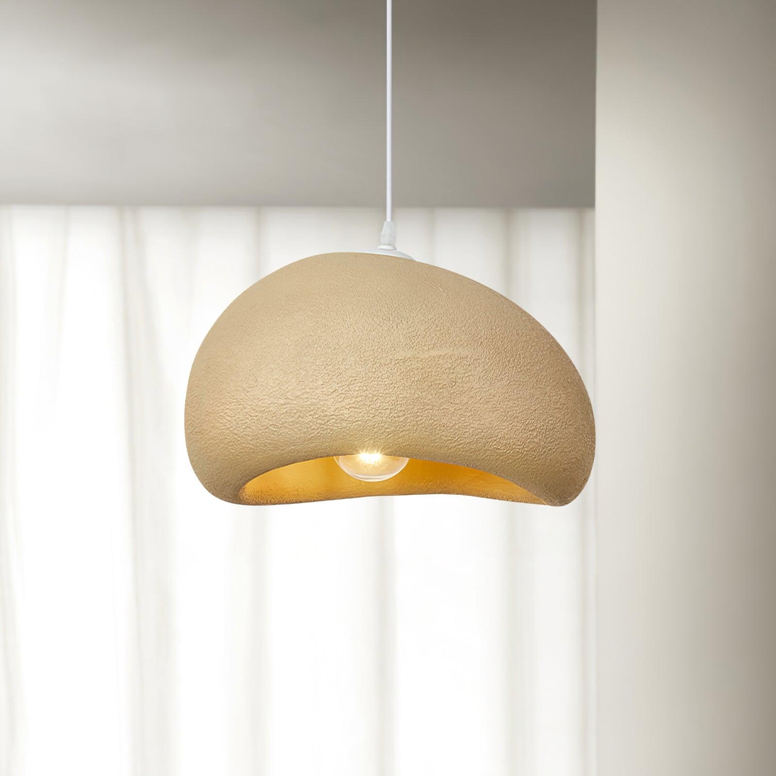 Regina Pendant Lamp Bean Organic Textured - Letslighting