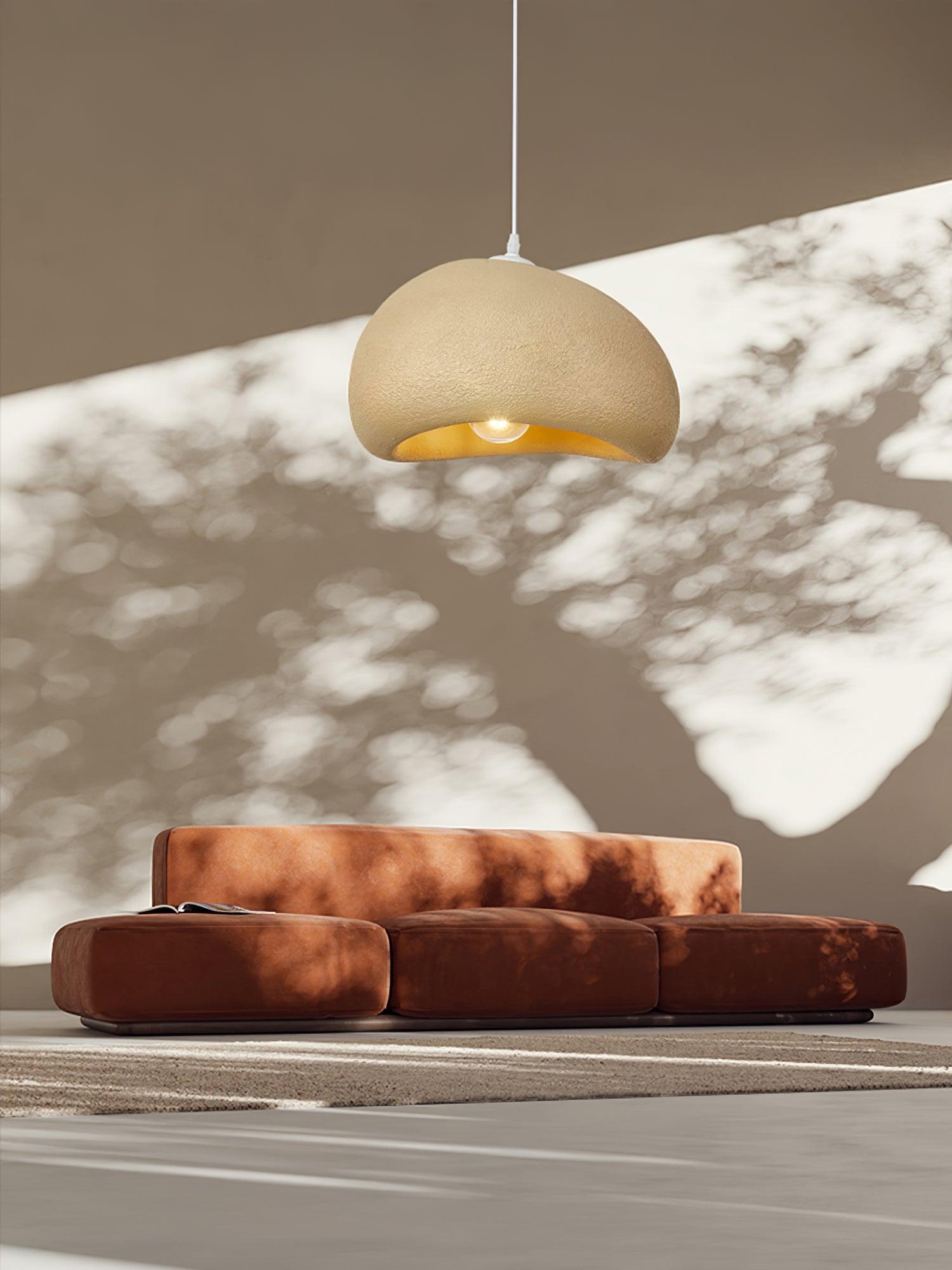 Regina Pendant Lamp Bean Organic Textured - Letslighting