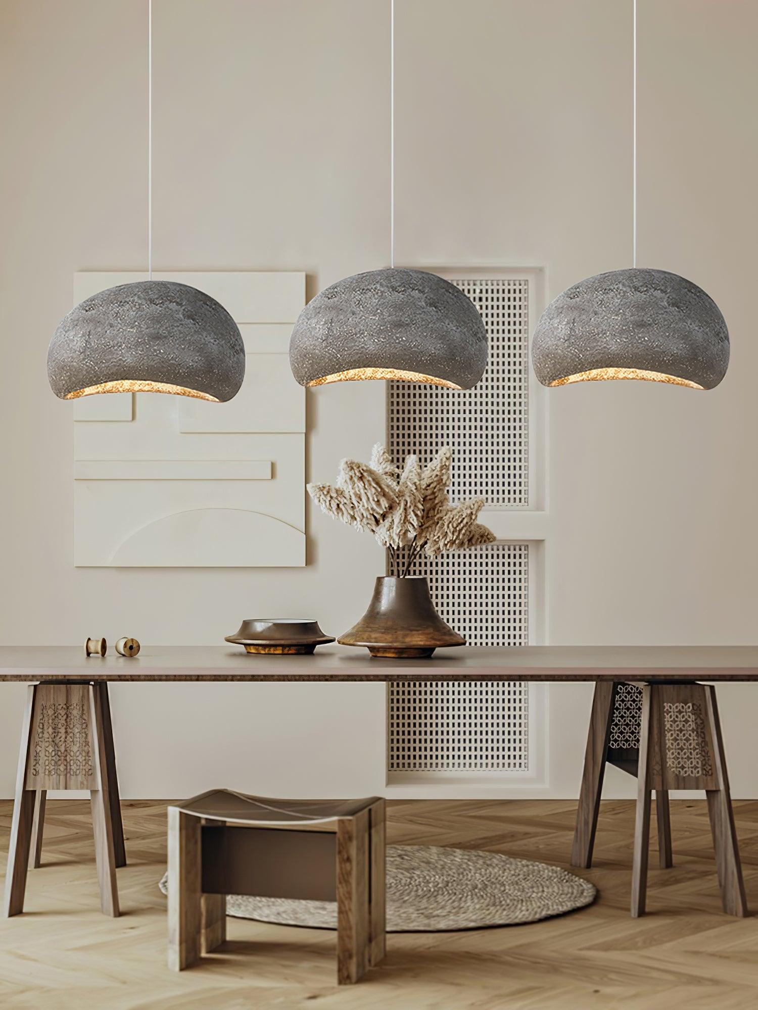 Regina Pendant Lamp Bean Organic Textured - Letslighting