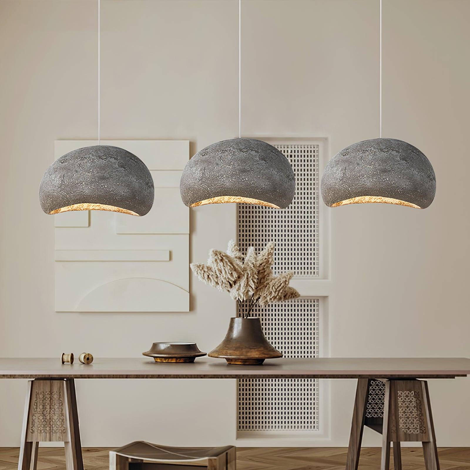 Regina Pendant Lamp Bean Organic Textured - Letslighting