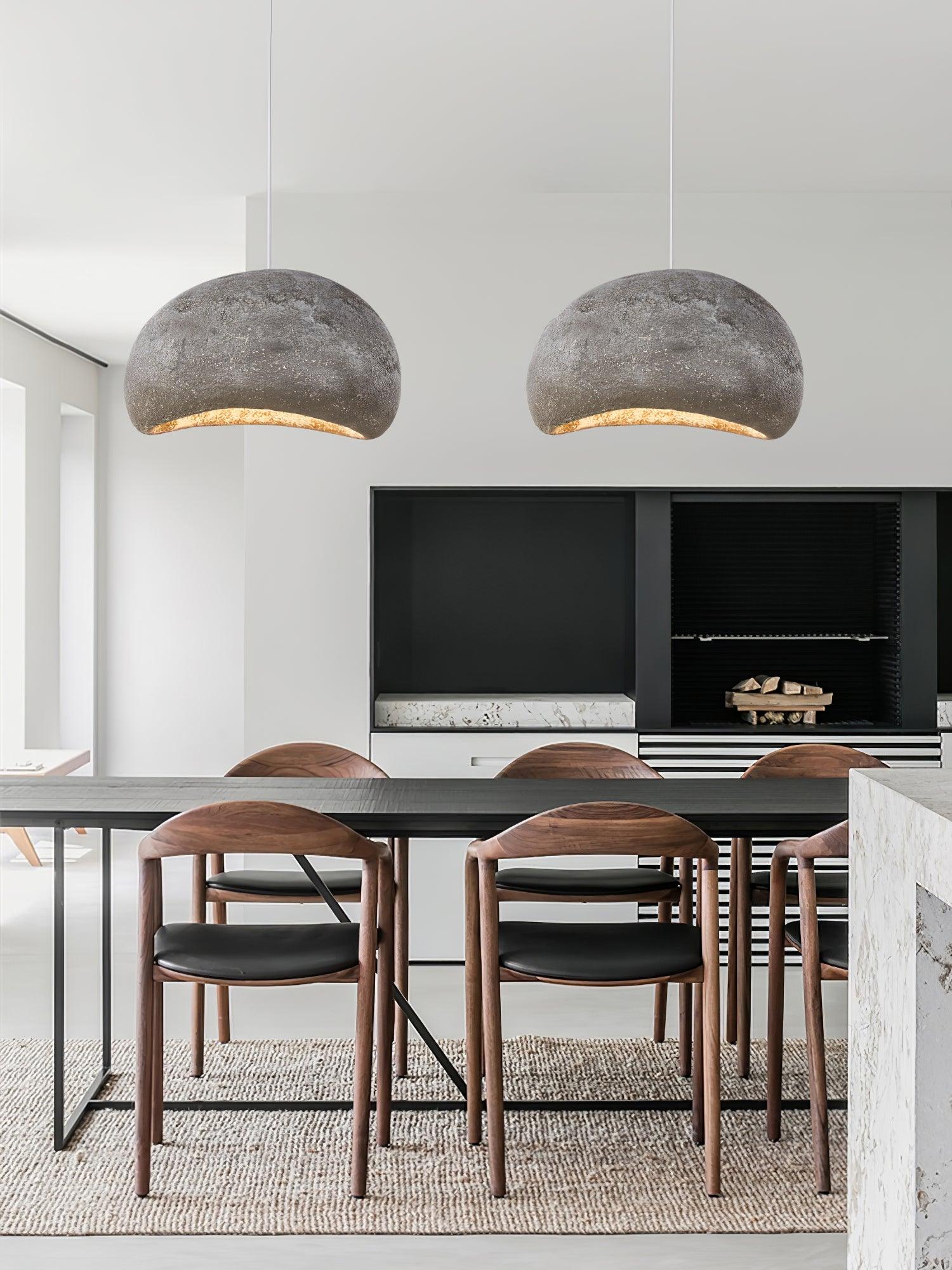 Regina Pendant Lamp Bean Organic Textured - Letslighting