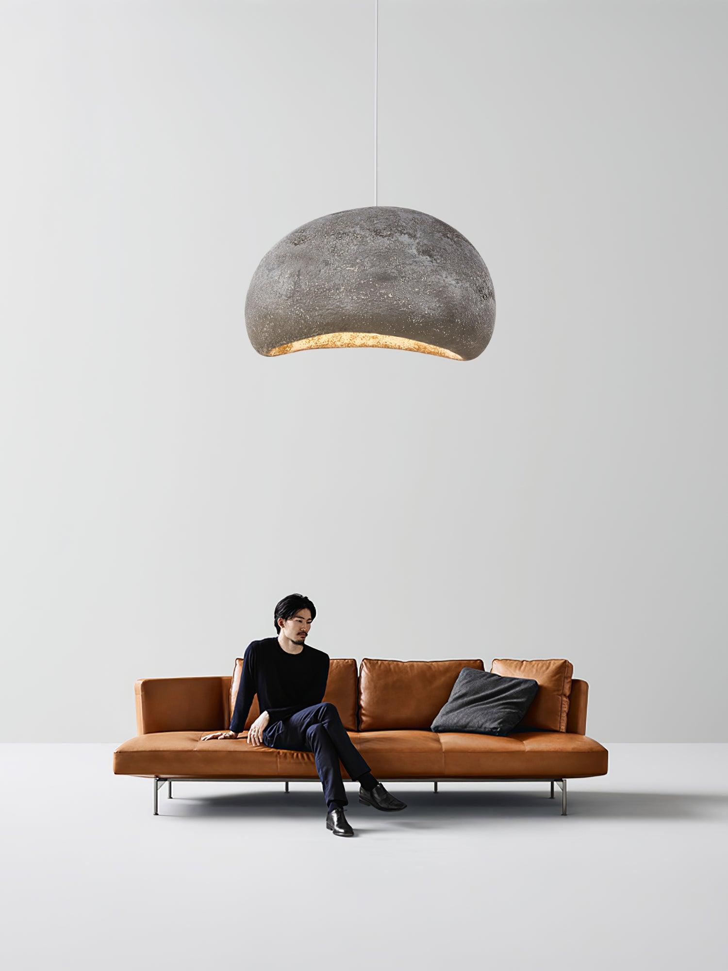 Regina Pendant Lamp Bean Organic Textured - Letslighting