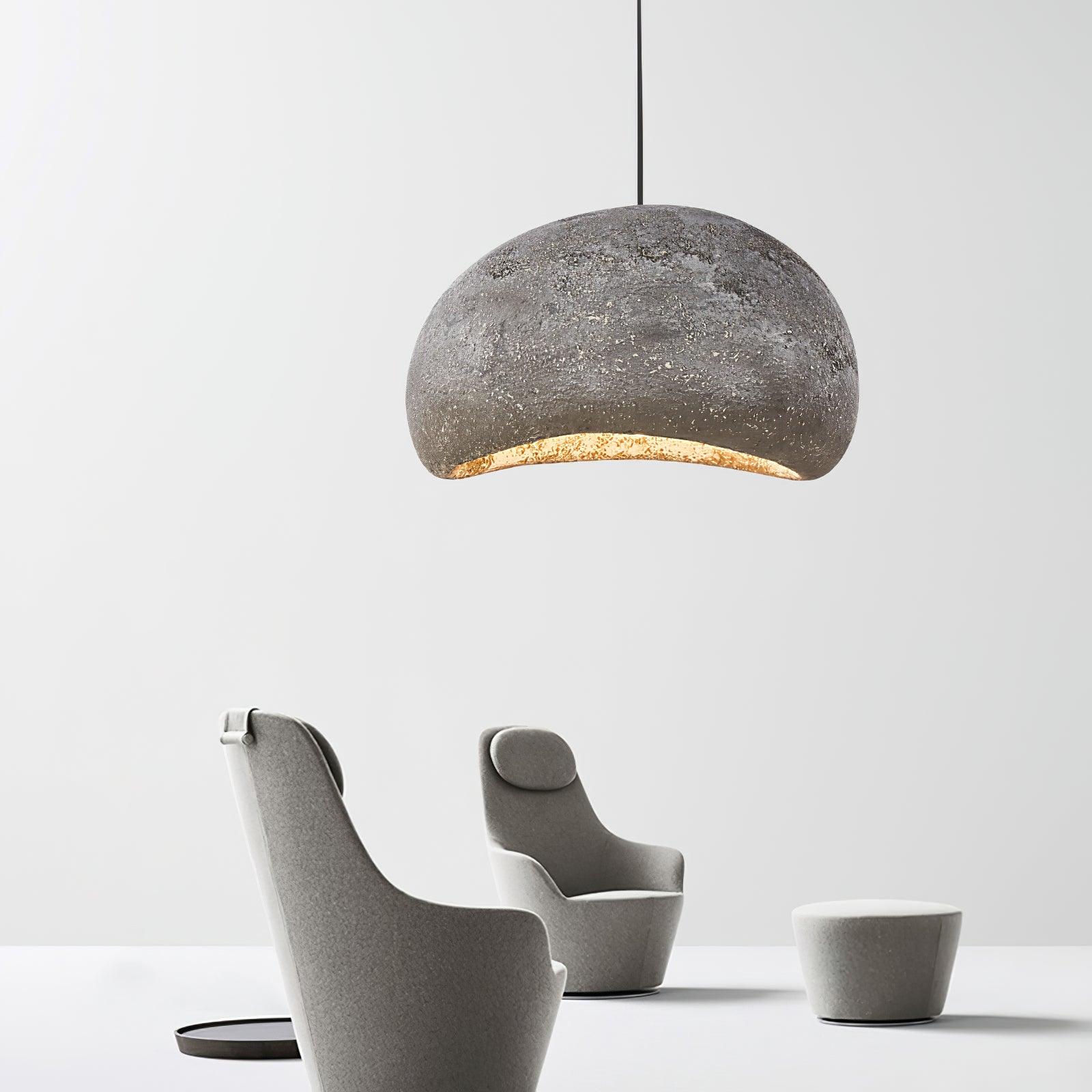 Regina Pendant Lamp Bean Organic Textured - Letslighting
