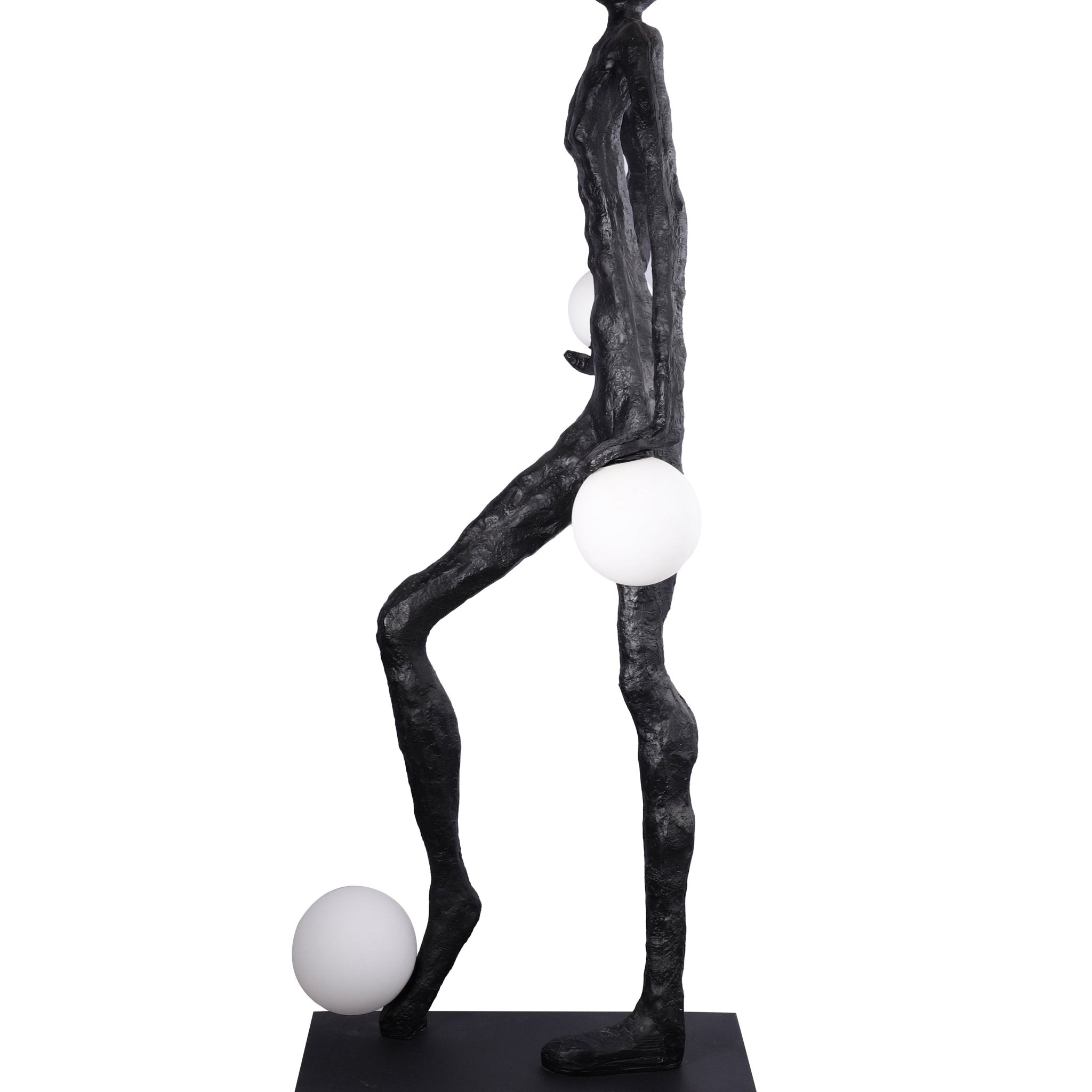 Kaelthos Textured Black Metal Floor Lamp - Blowlighting