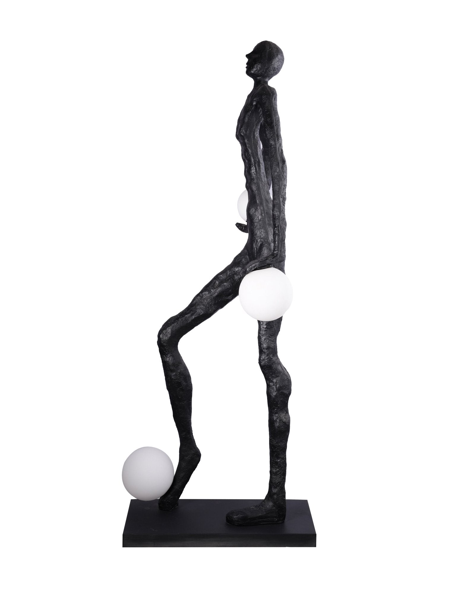 Kaelthos Textured Black Metal Floor Lamp - Blowlighting