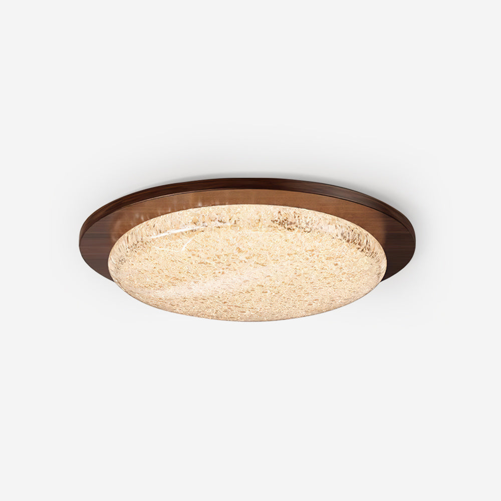 Kidson Ceiling Lamp Resin Textured Wooden-Tone LED - Letslighting
