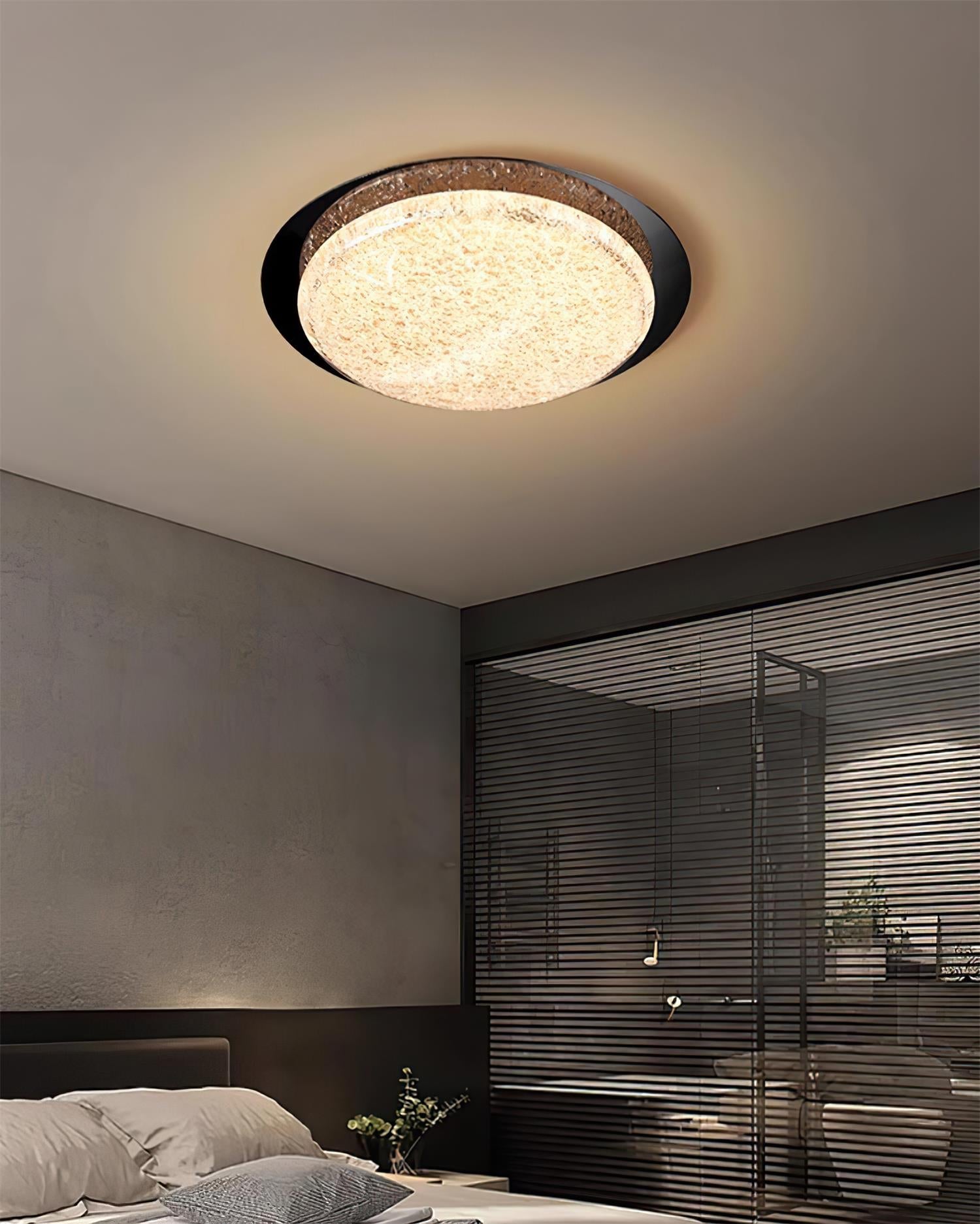 Kidson Ceiling Lamp Resin Textured Wooden-Tone LED - Letslighting