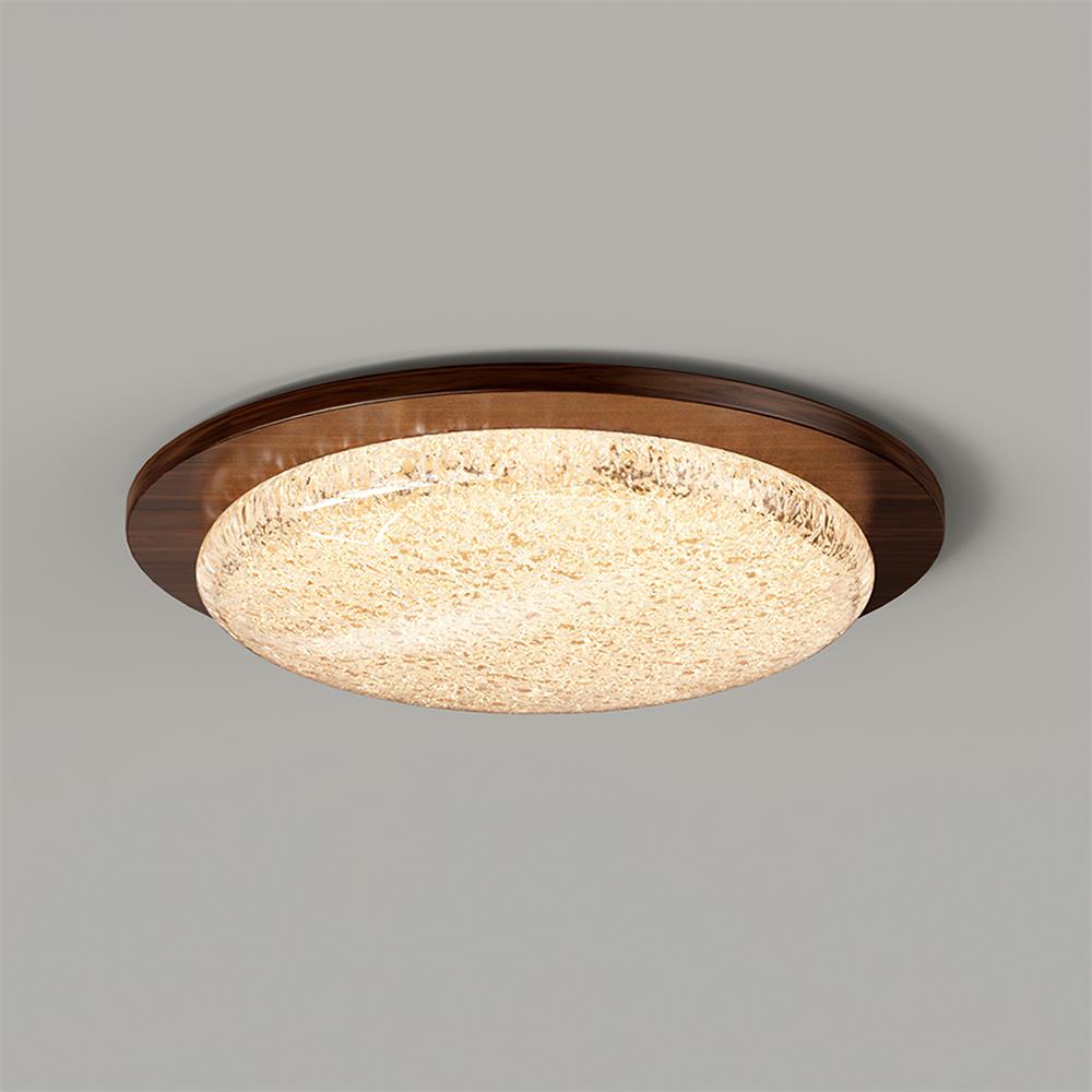 Kidson Ceiling Lamp Resin Textured Wooden-Tone LED - Letslighting