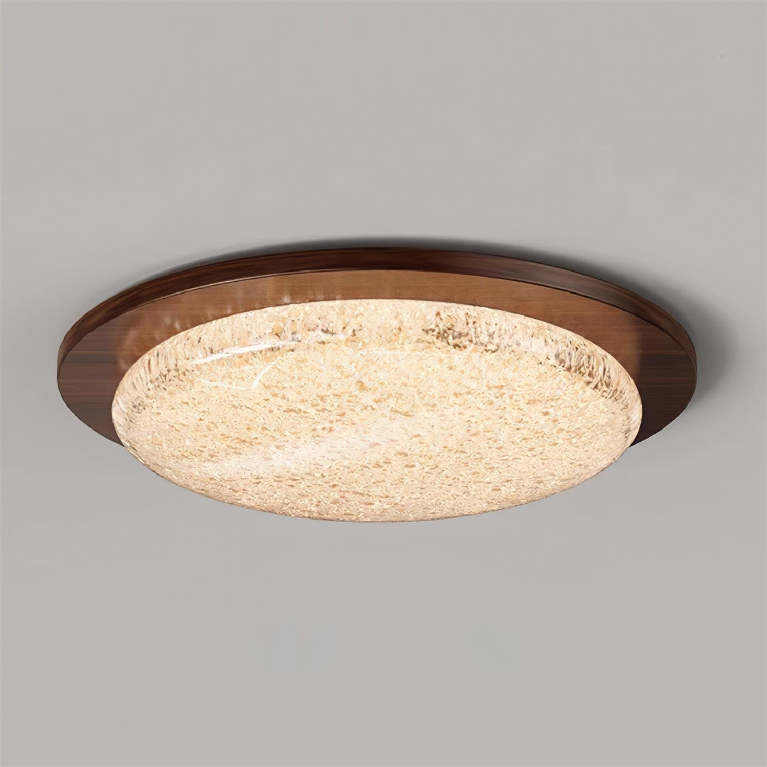 Kidson Ceiling Lamp Resin Textured Wooden-Tone LED - Letslighting