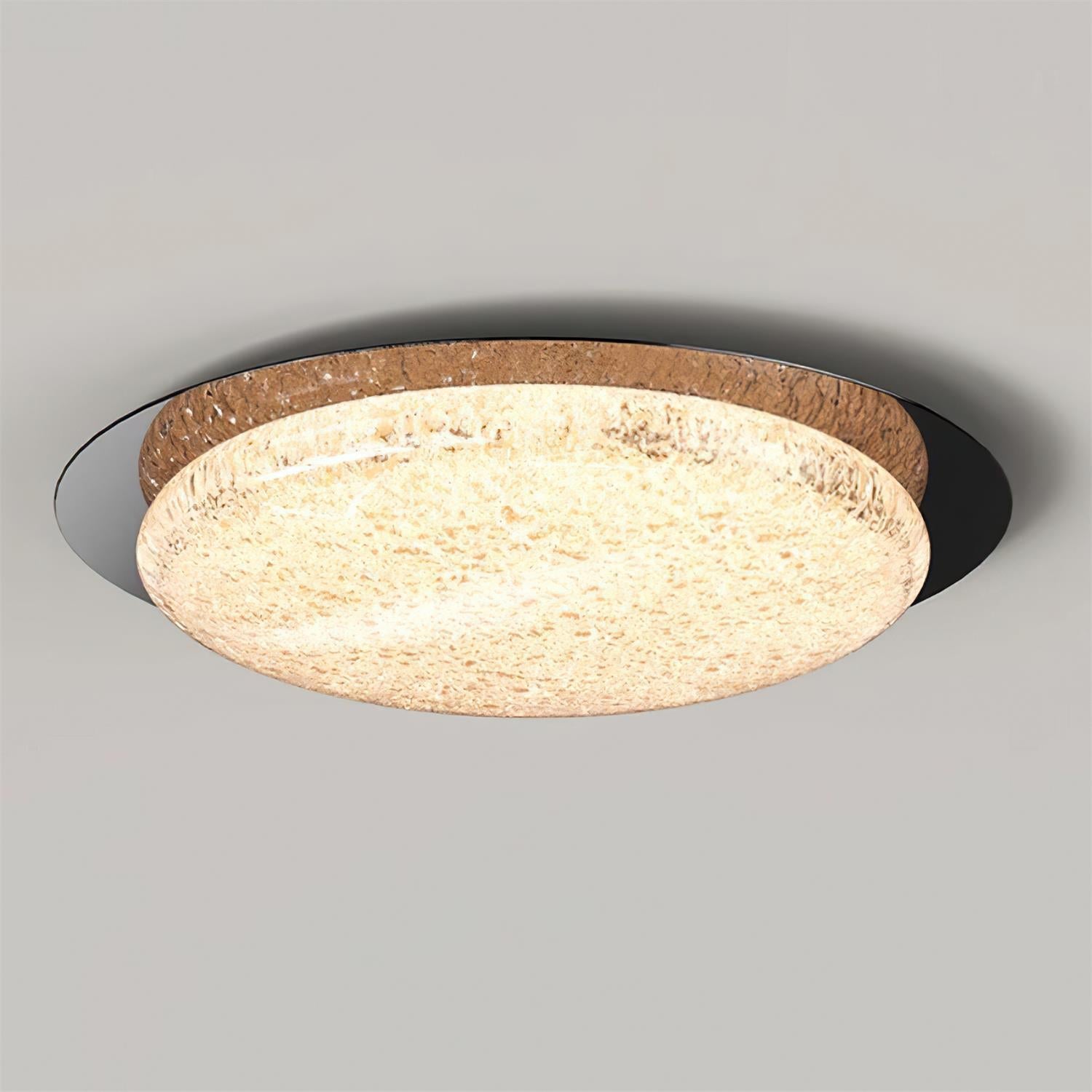 Kidson Ceiling Lamp Resin Textured Wooden-Tone LED - Letslighting