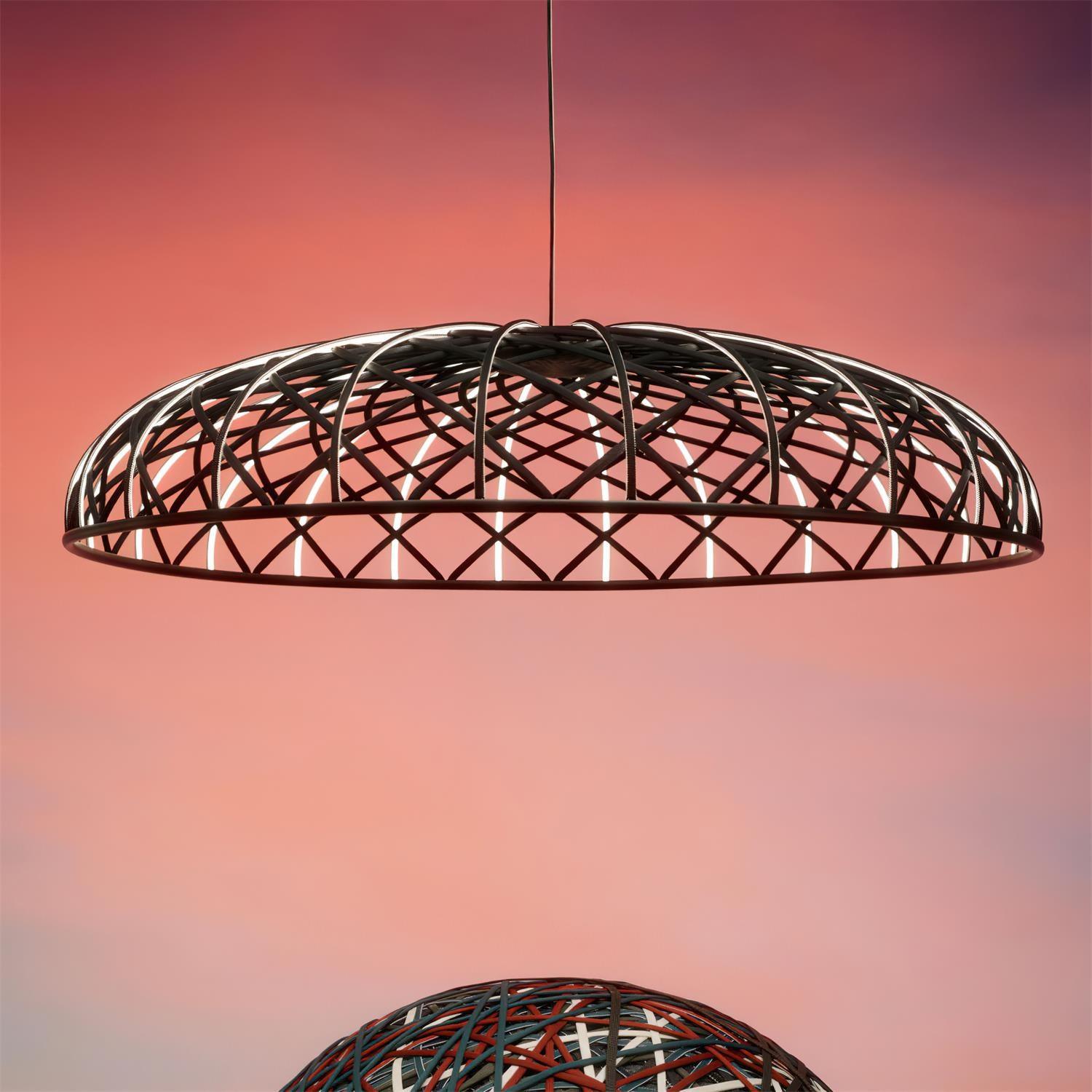 Fiona Pendant Lamp Reticulated Woven Shade Modern - Letslighting