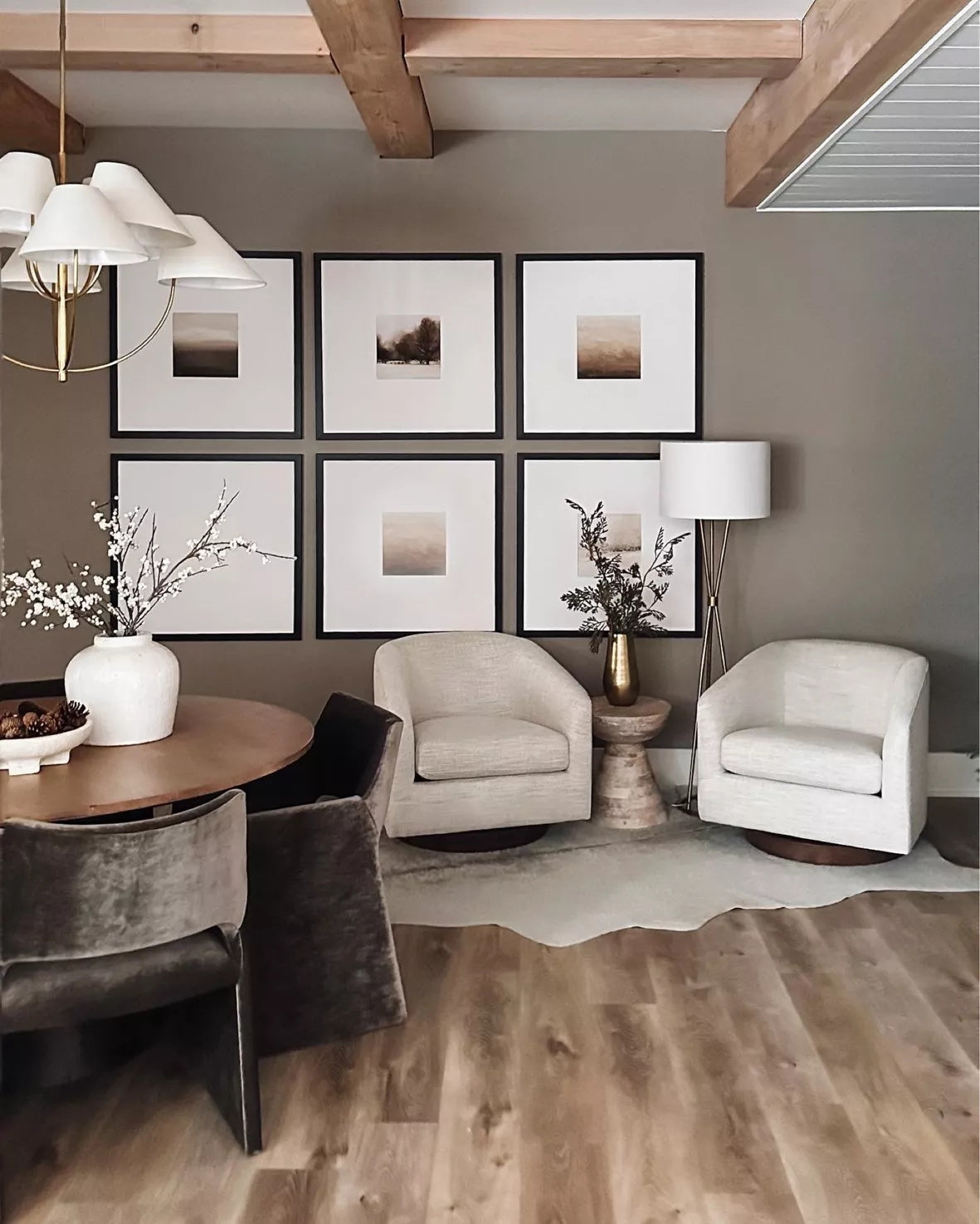 Armira Vintage Industrial Brass Fabric Chandelier - Letslighting