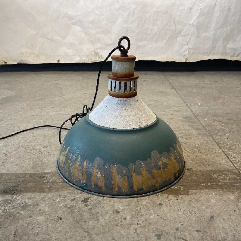 Avynor Vintage Industrial Blue Pendant Lamp - Letslighting
