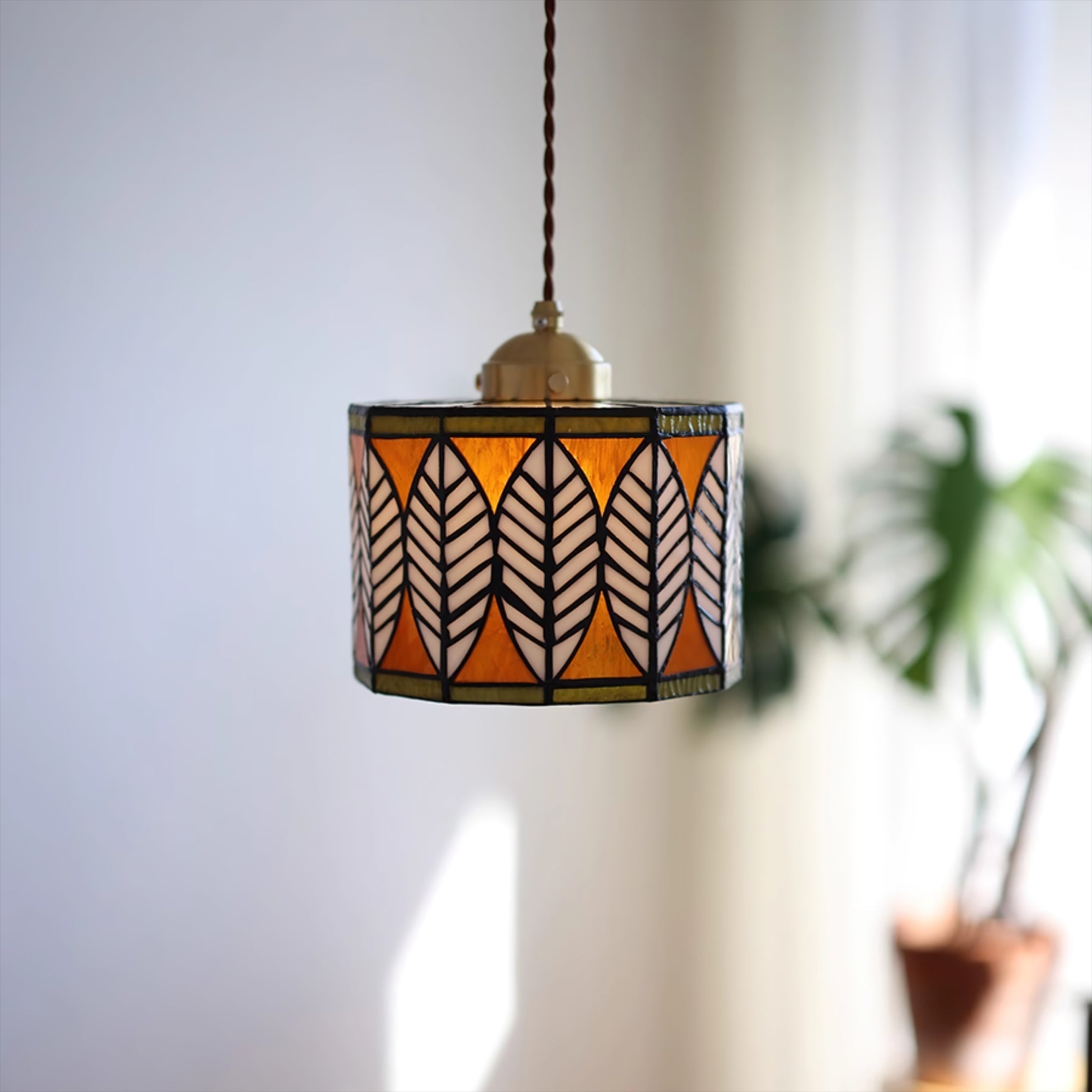 Tiffany Leaf Pendant Lamp - Letslighting