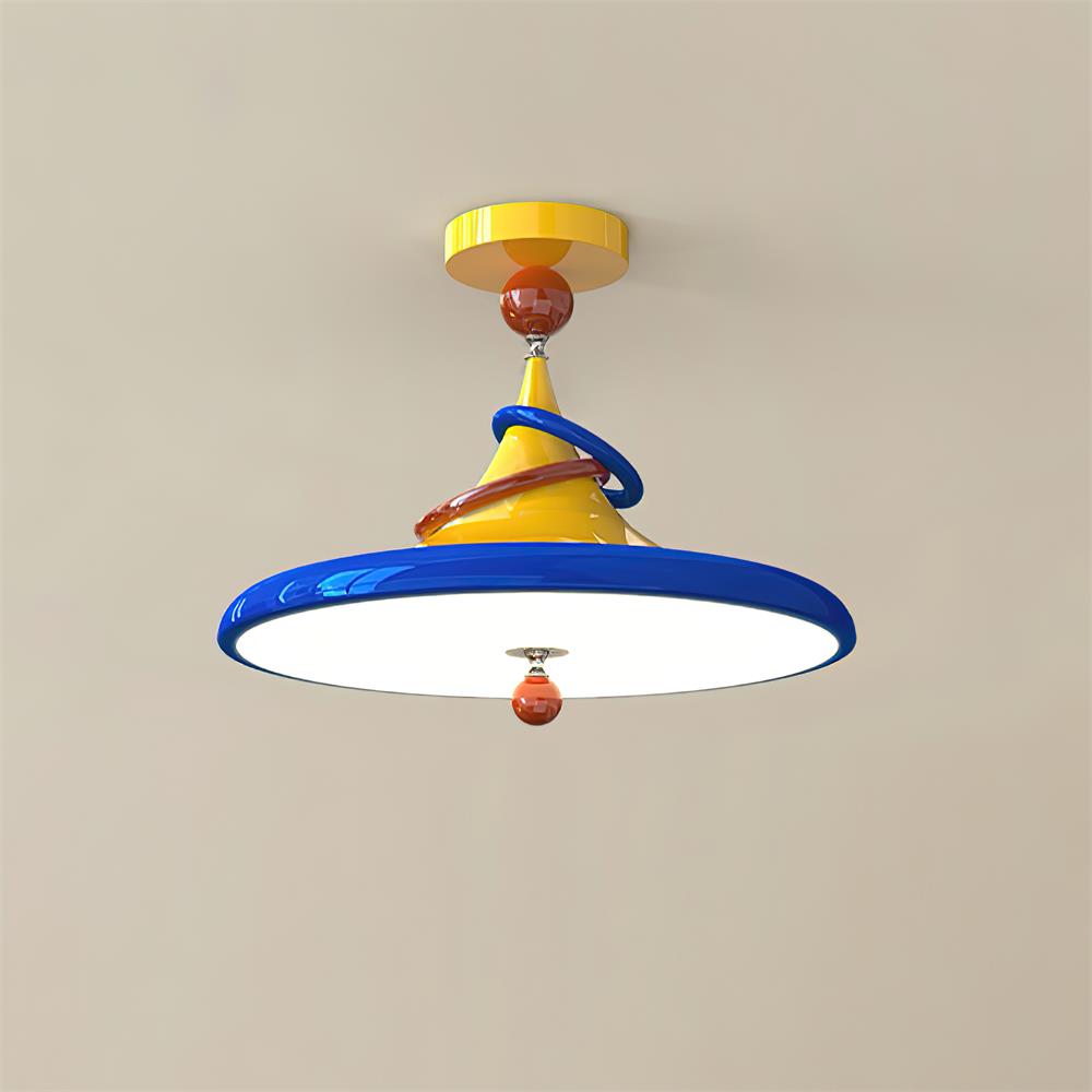Kivra Retro-Futuristic Cone Ceiling Lamp - Letslighting