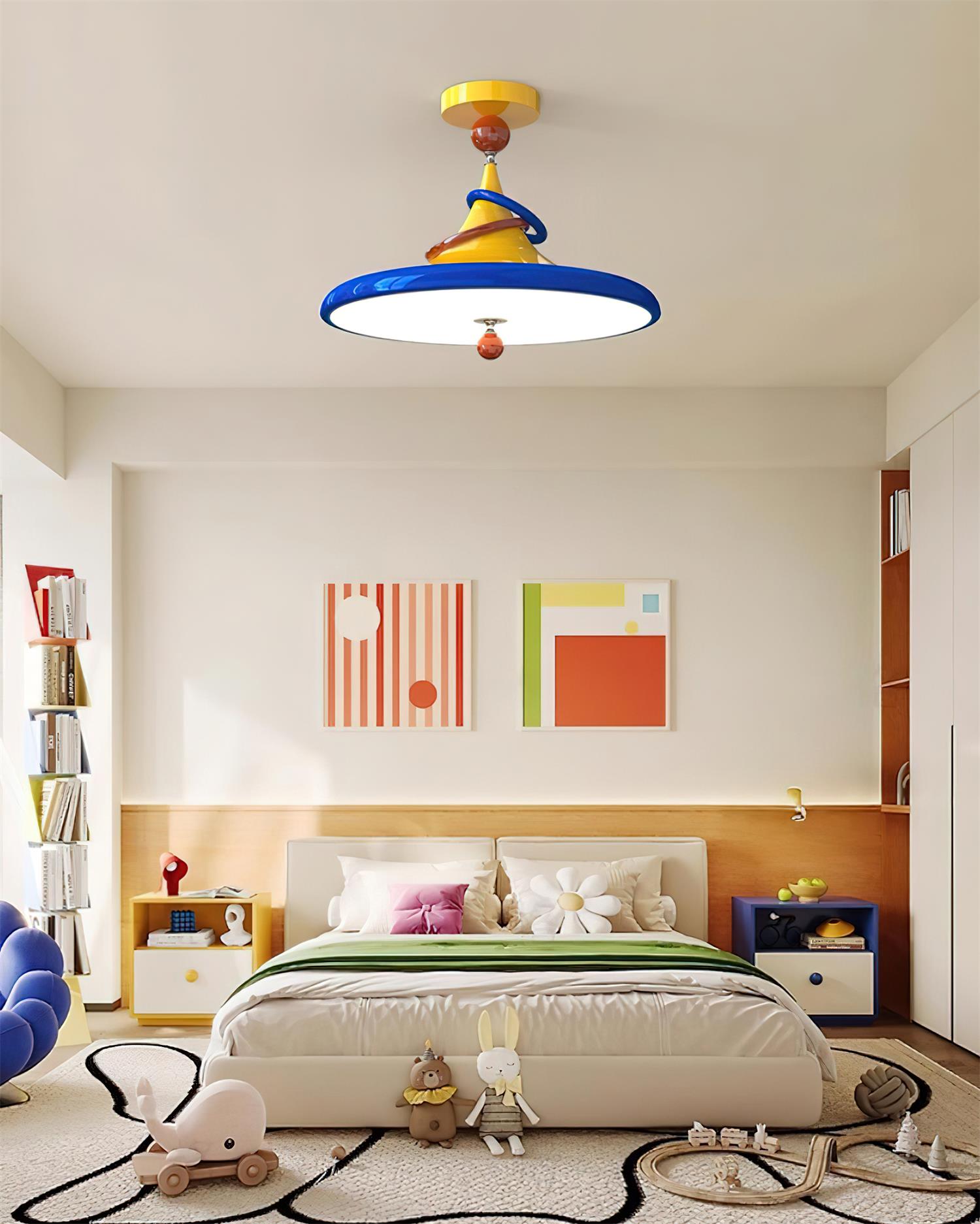 Kivra Retro-Futuristic Cone Ceiling Lamp - Letslighting