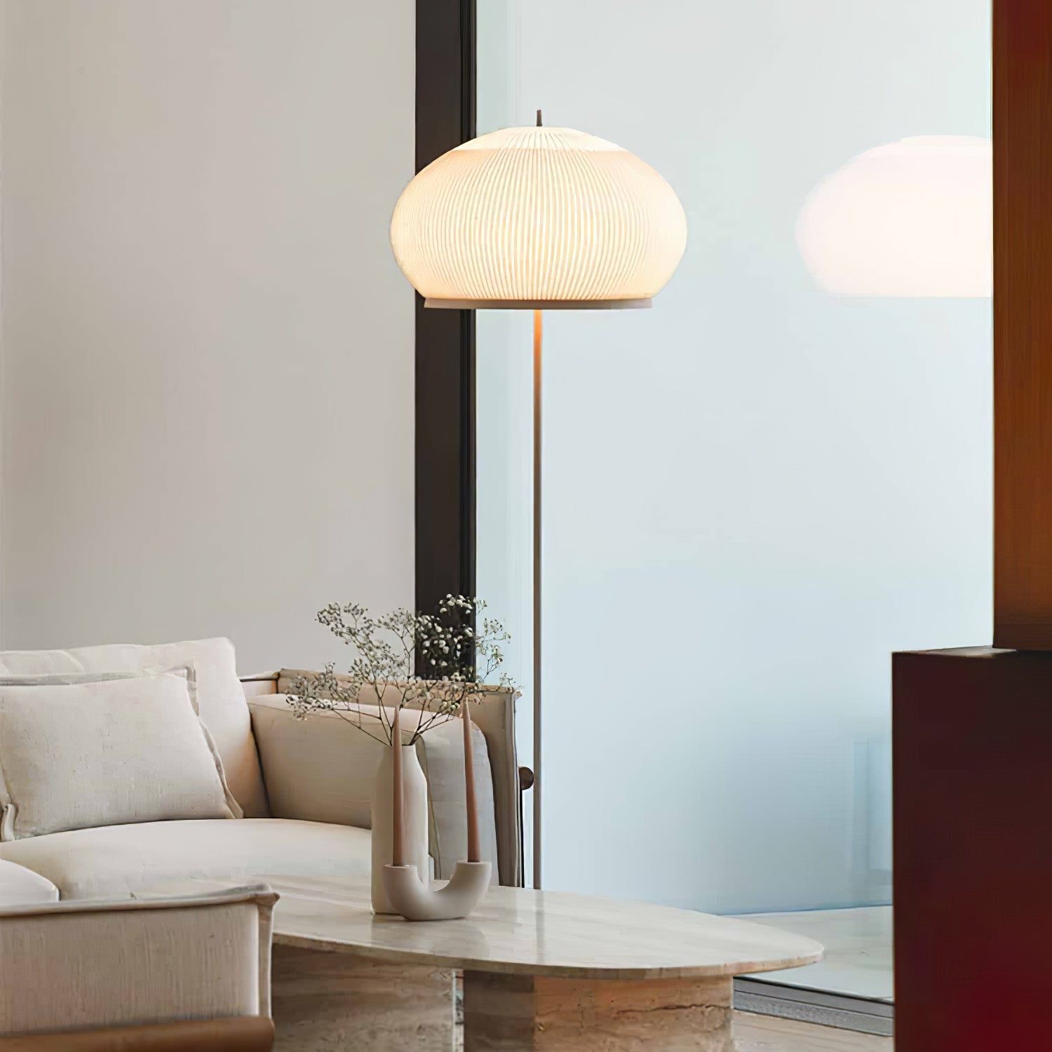Oren Steel Fabric Floor Lamp - Letslighting
