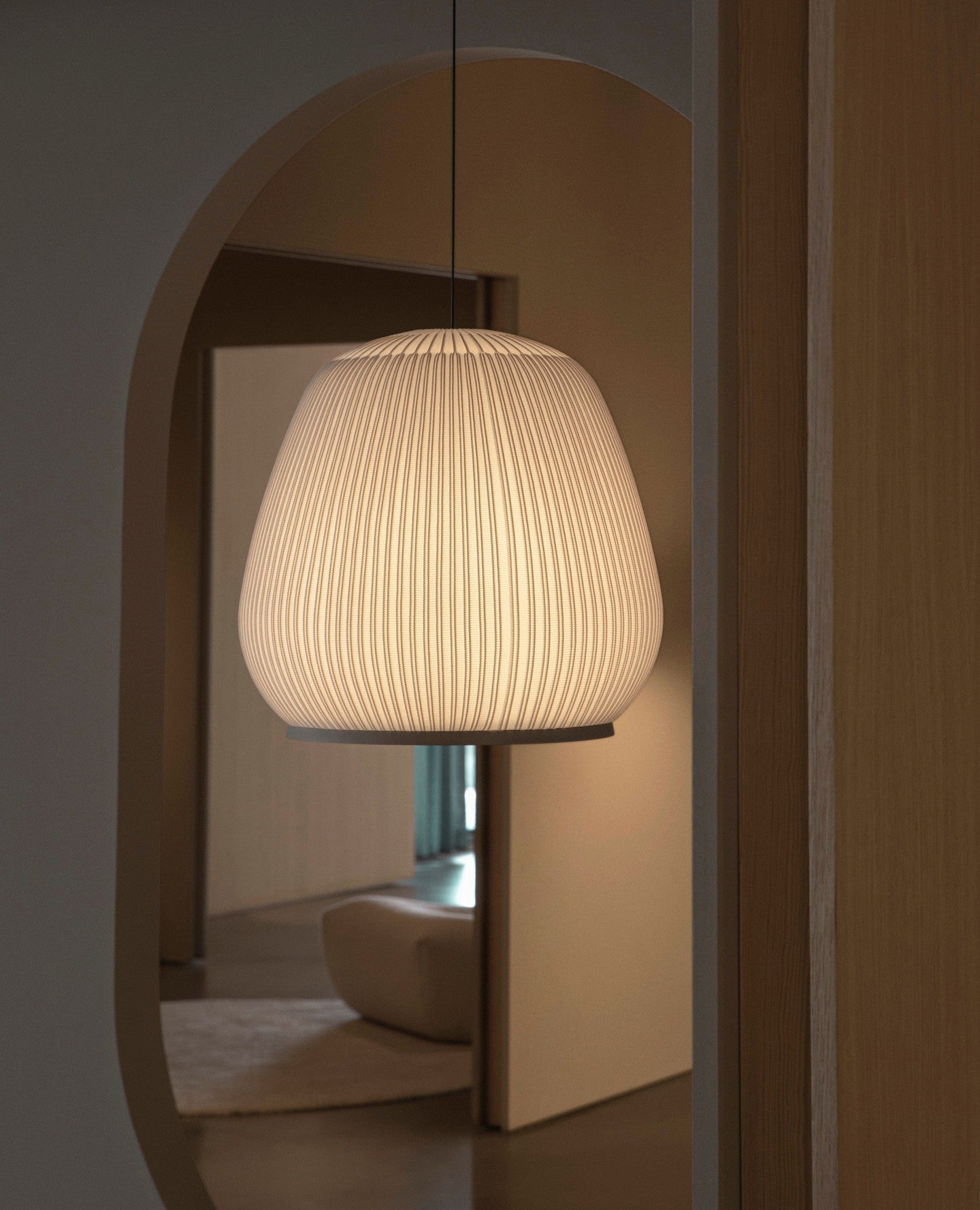 Blythe Minimalist Fabric Pendant Light - Letslighting
