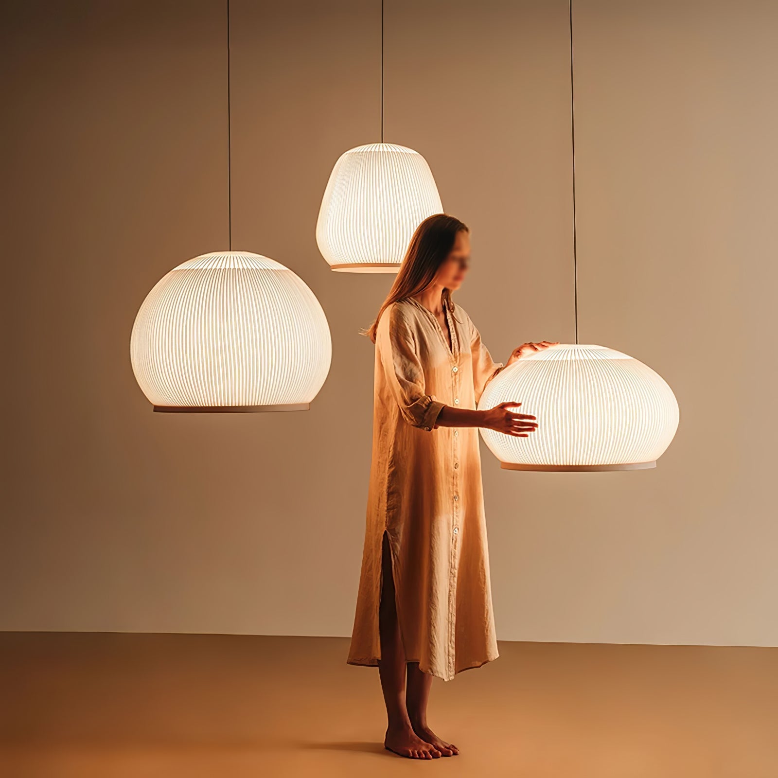 Blythe Minimalist Fabric Pendant Light - Letslighting