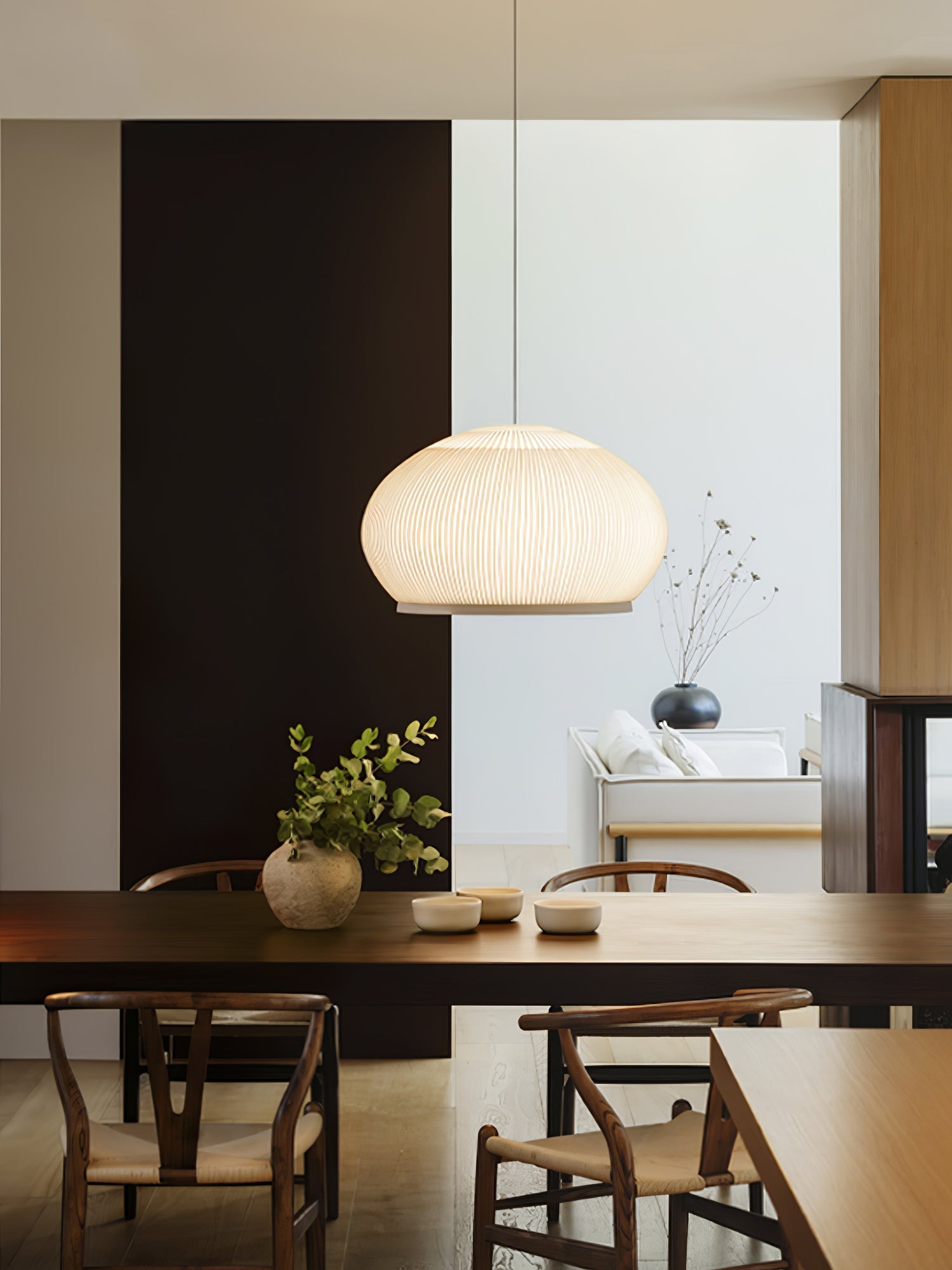 Blythe Minimalist Fabric Pendant Light - Letslighting