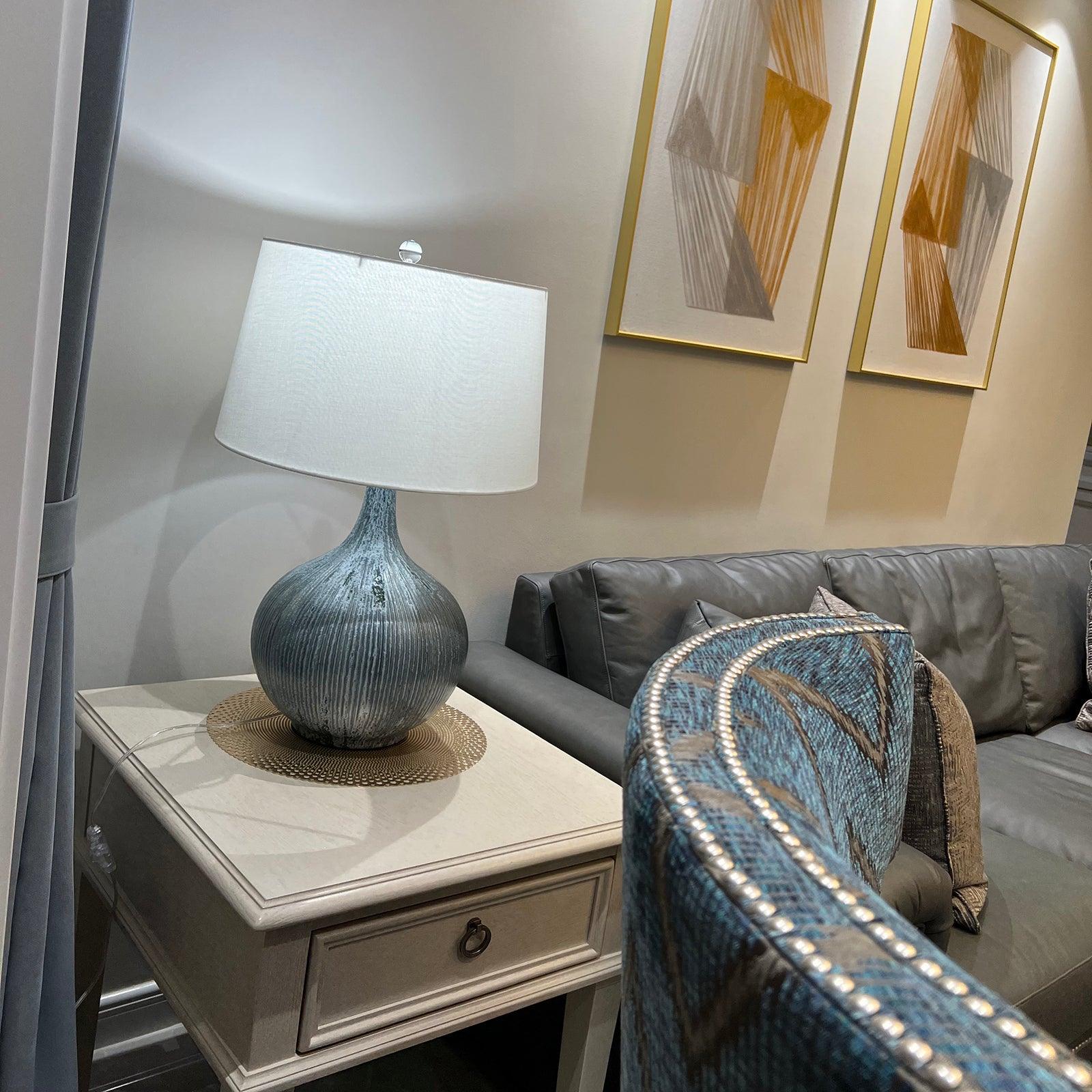 Firace Ceramic Fabric Table Lamp - Letslighting