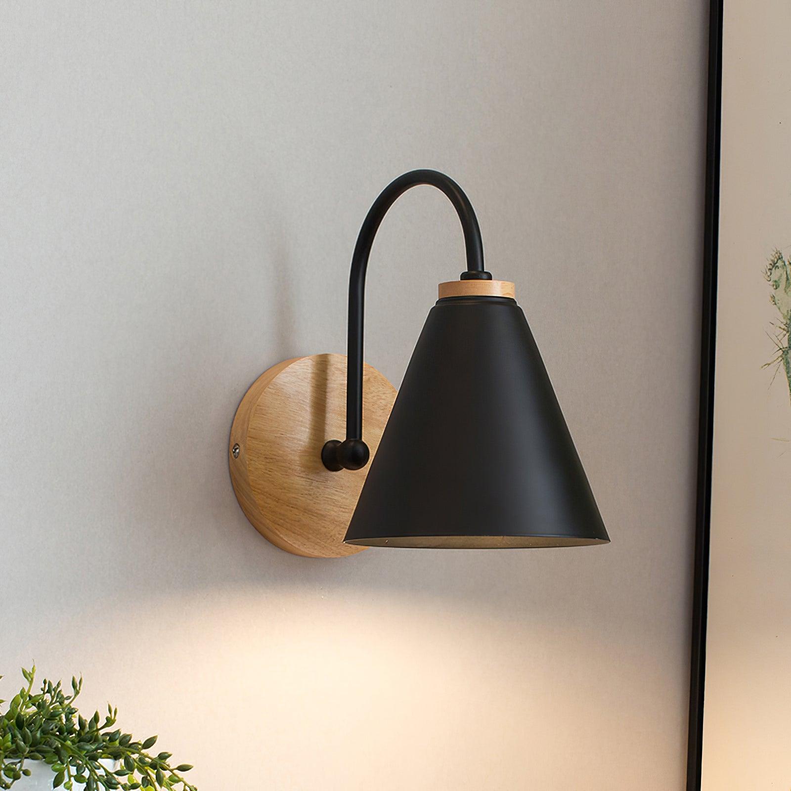 Muto Nordic Wood Wall Lamp
