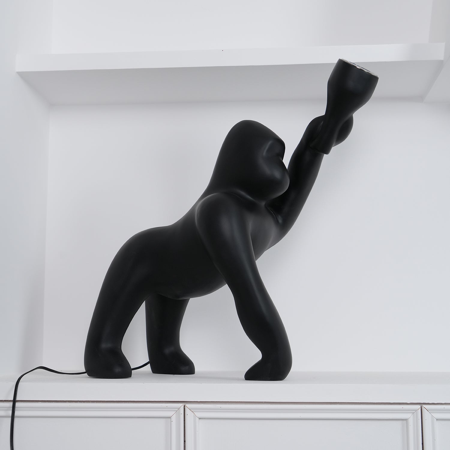 Zasolil Artistic Resin Gorilla Floor Lamp - Letslighting