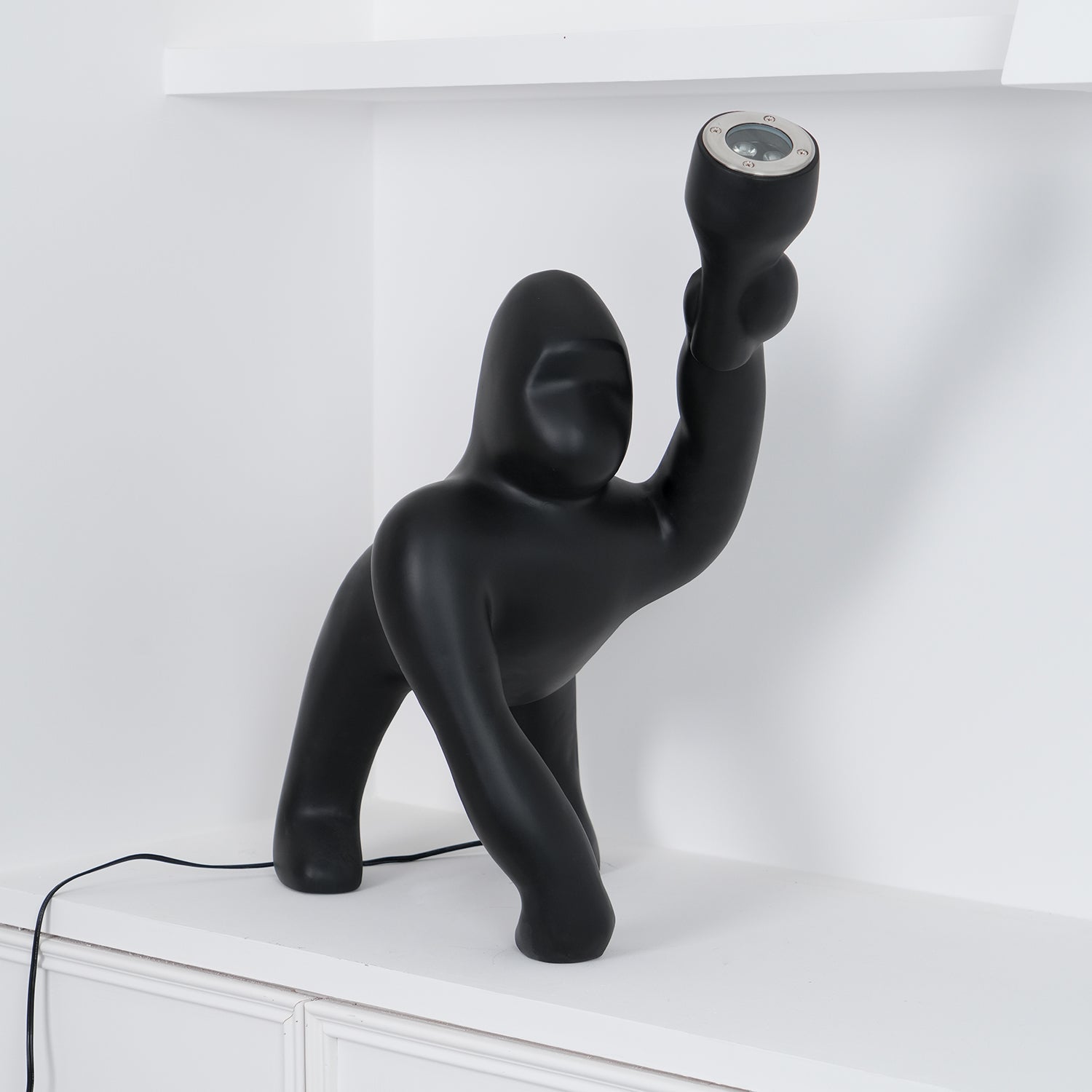 Zasolil Artistic Resin Gorilla Floor Lamp - Letslighting