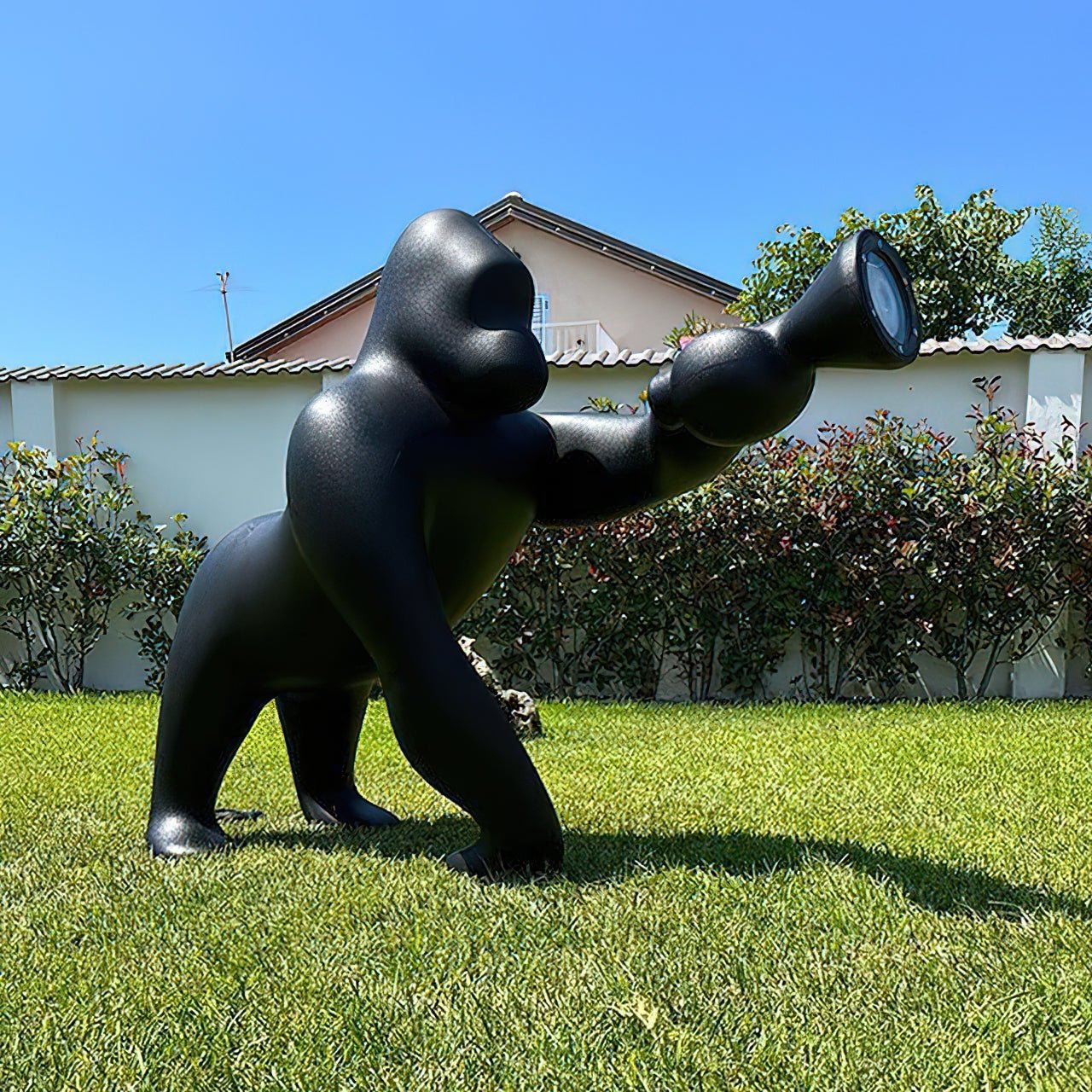 Zasolil Artistic Resin Gorilla Floor Lamp - Letslighting