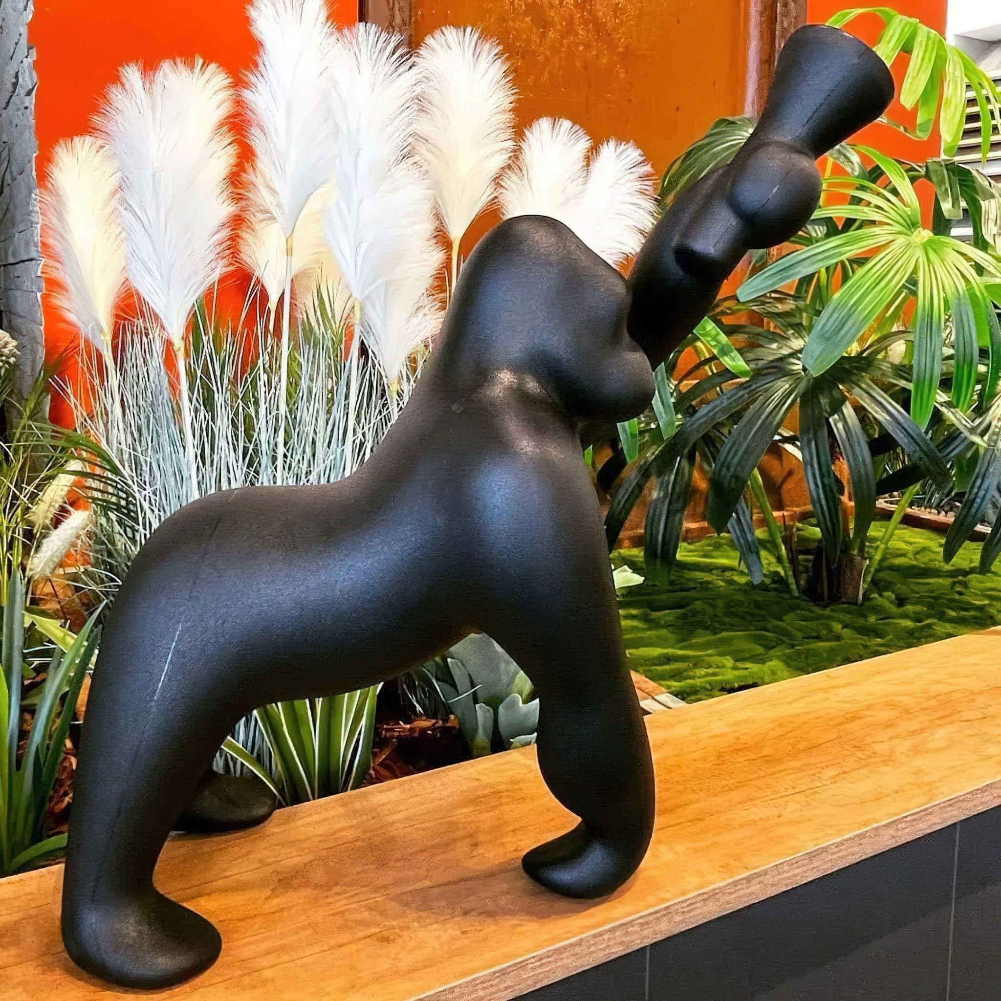 Zasolil Artistic Resin Gorilla Floor Lamp - Letslighting