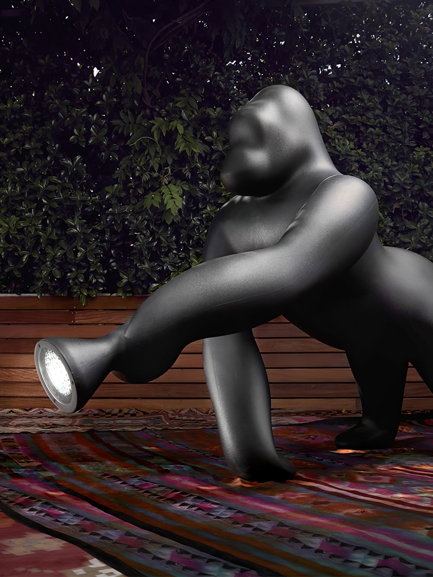 Zasolil Artistic Resin Gorilla Floor Lamp - Letslighting