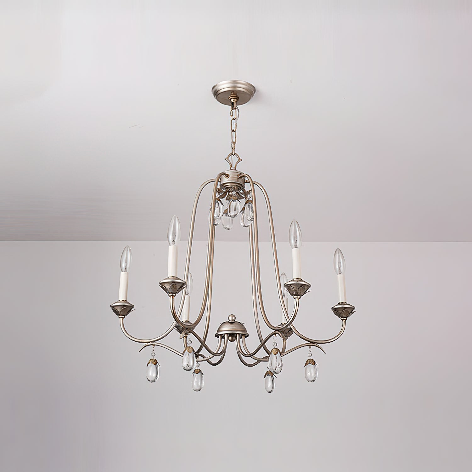 Ocara Vintage Industrial Luxury Brass Crystal Chandelier - Letslighting