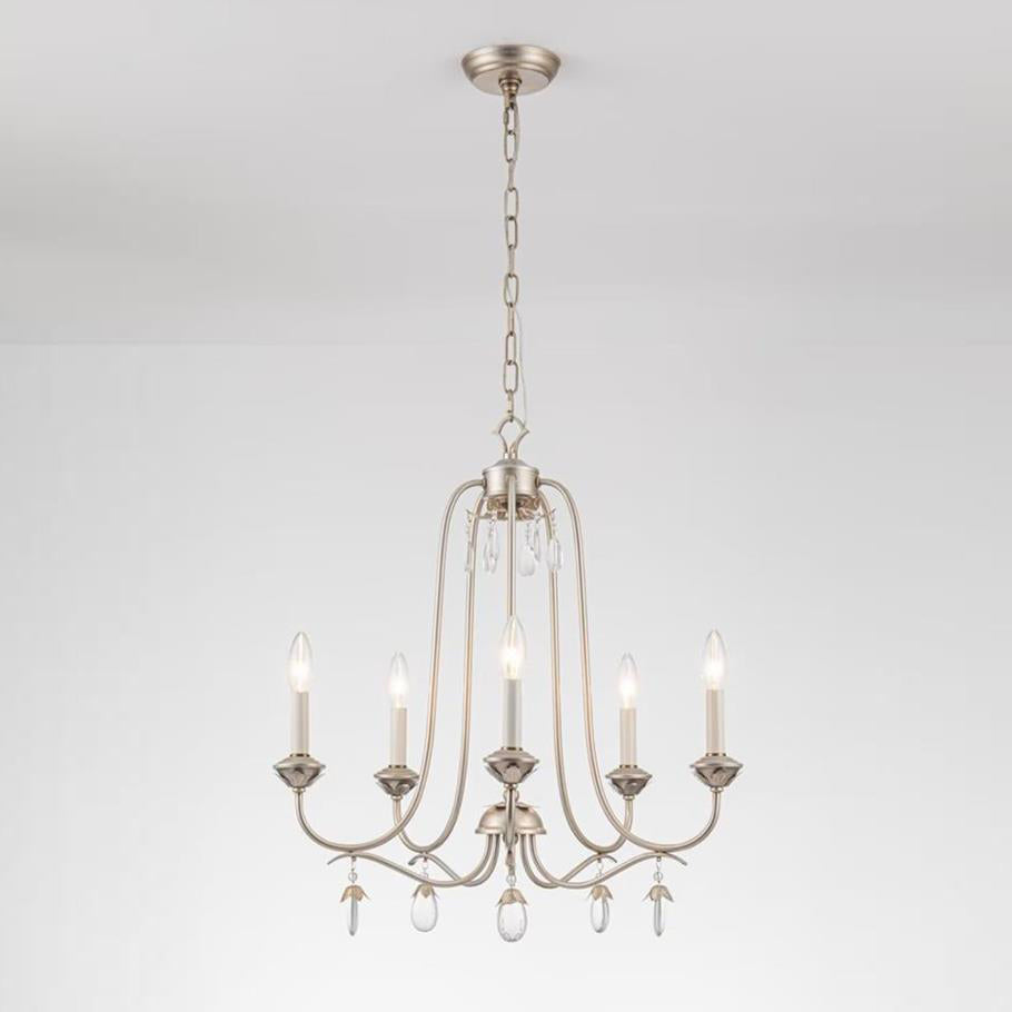 Ocara Vintage Industrial Luxury Brass Crystal Chandelier - Letslighting