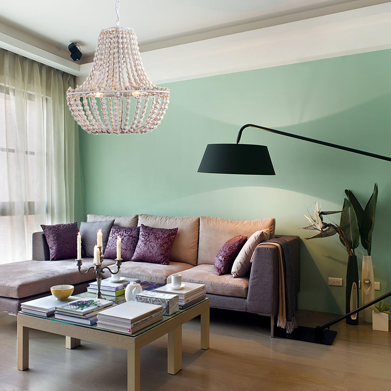 Lustra Chandelier Wood Organic Relaxed - Letslighting