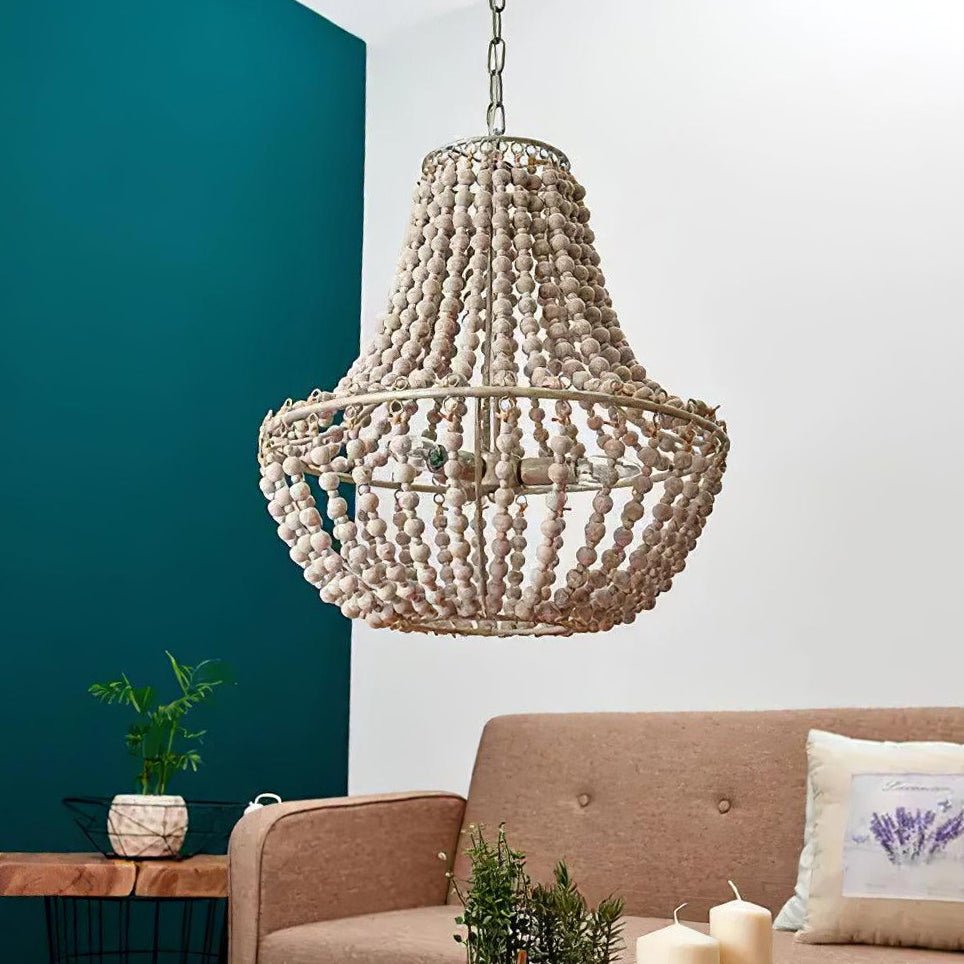 Lustra Chandelier Wood Organic Relaxed - Letslighting